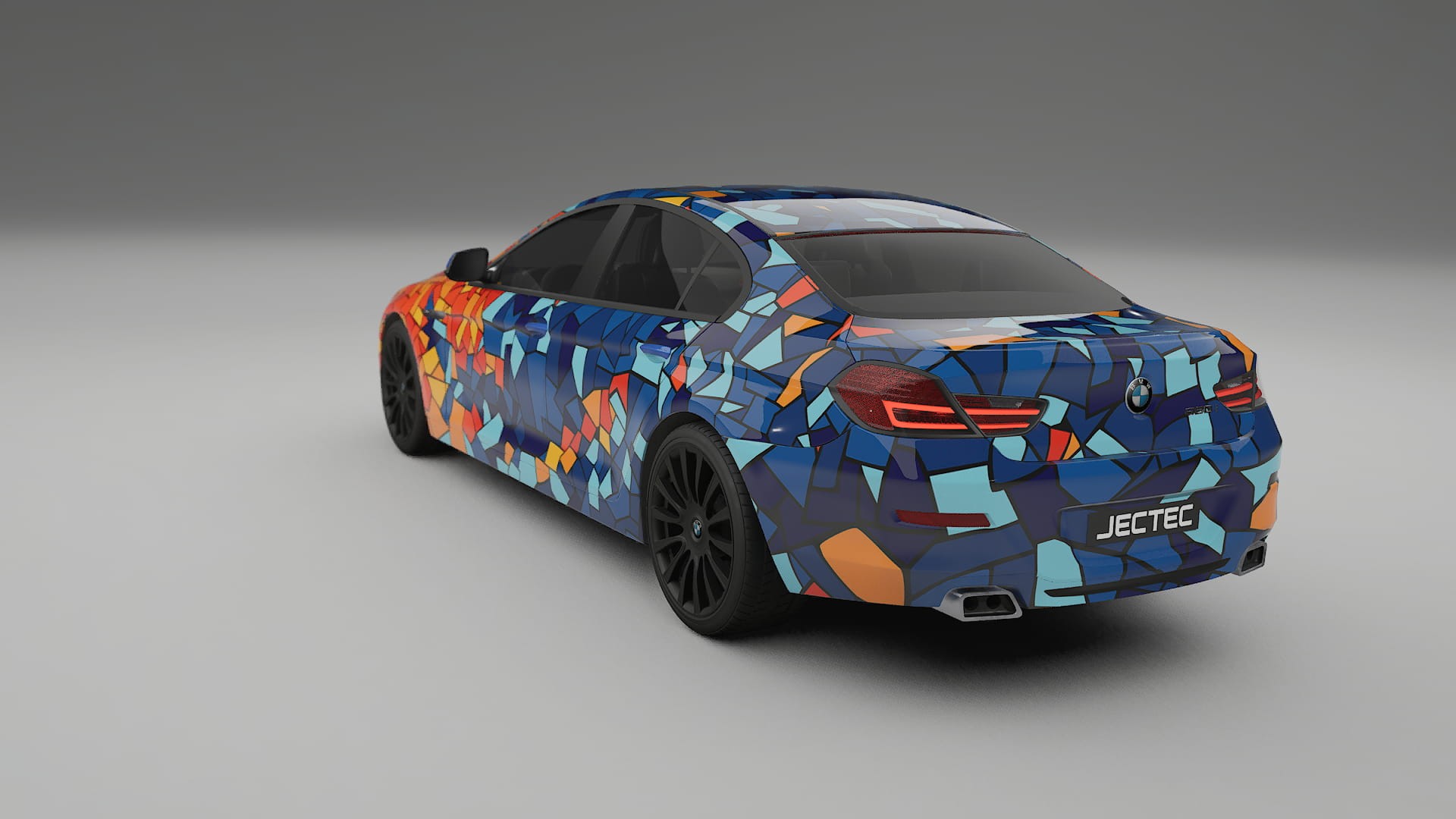 BMW 6 F06 BARCELONA – Designový Wrap PPF Fólie na auto - tisknutelný polyuretan