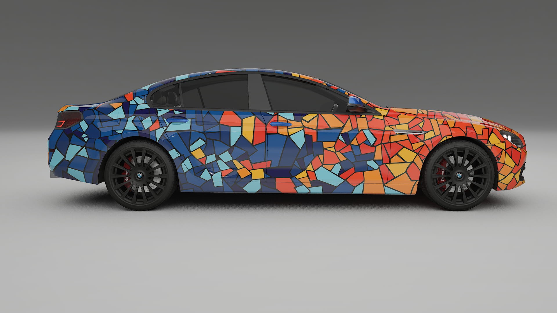 BMW 6 F06 BARCELONA – Designový Wrap PPF Fólie na auto - tisknutelný polyuretan