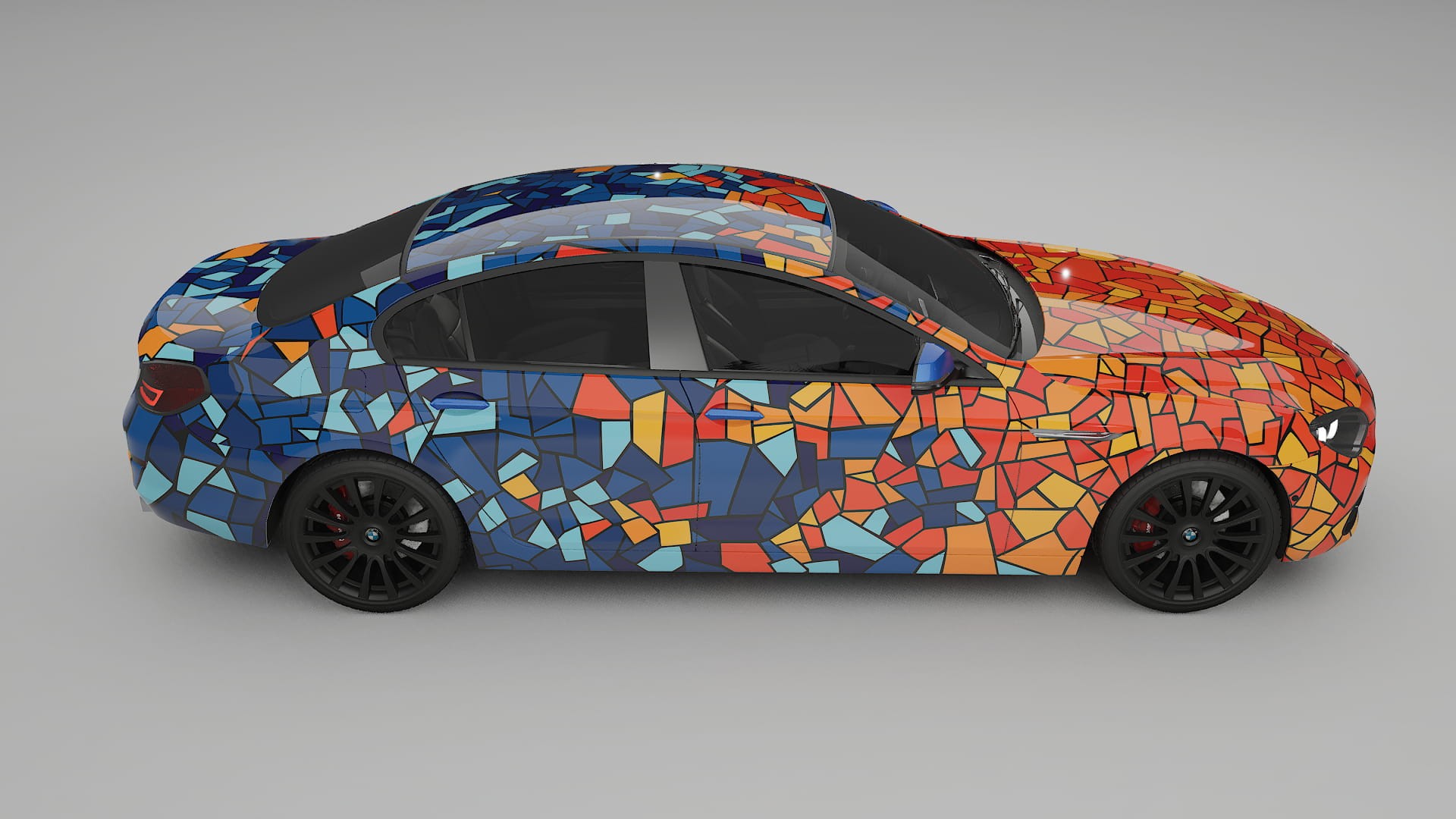 BMW 6 F06 BARCELONA – Designový Wrap PPF Fólie na auto - tisknutelný polyuretan