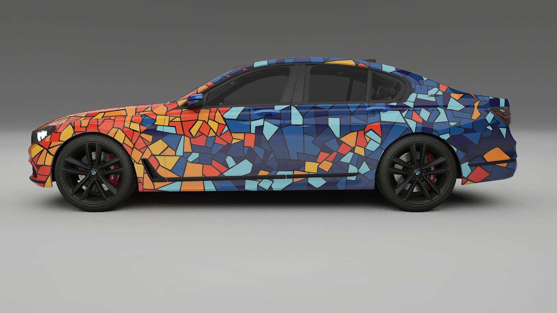 BMW 7 G11 G12 facelift BARCELONA – Designový Wrap PPF Fólie na auto - tisknutelný polyuretan