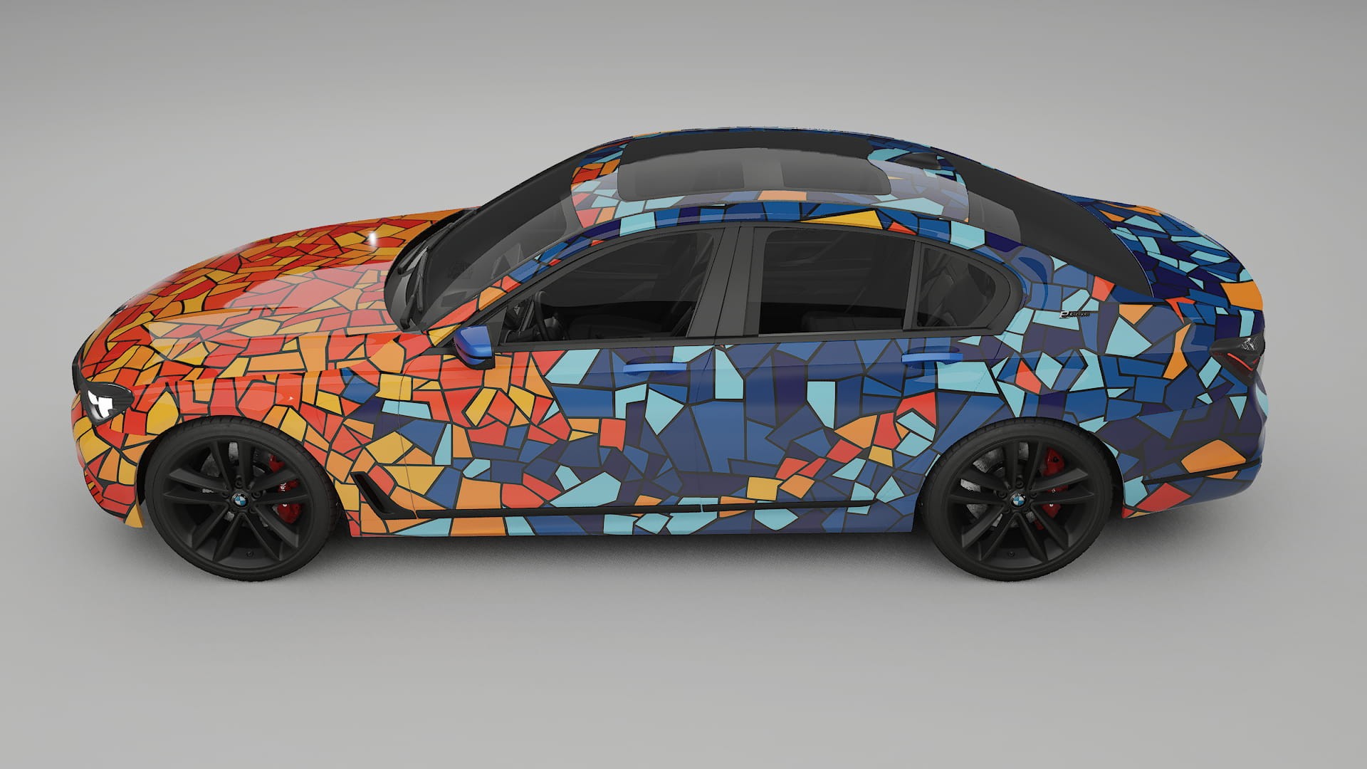 BMW 7 G11 G12 facelift BARCELONA – Designový Wrap PPF Fólie na auto - tisknutelný polyuretan