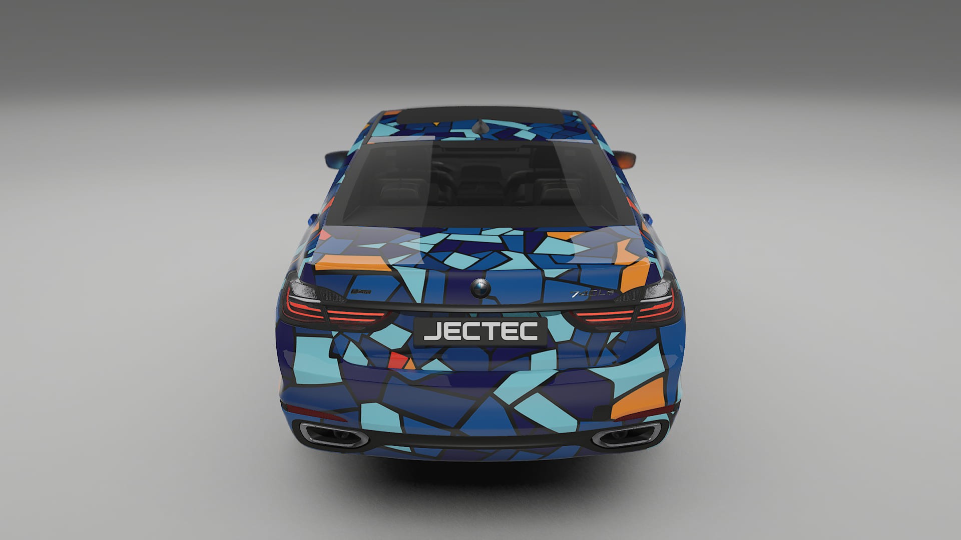 BMW 7 G11 G12 facelift BARCELONA – Designový Wrap PPF Fólie na auto - tisknutelný polyuretan
