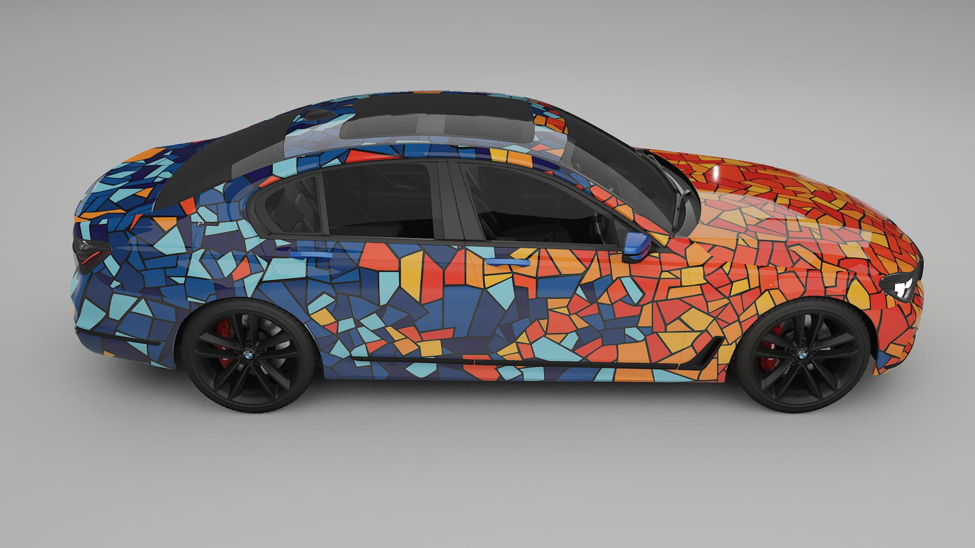 BMW 7 G11 G12 facelift BARCELONA – Designový Wrap PPF Fólie na auto - tisknutelný polyuretan