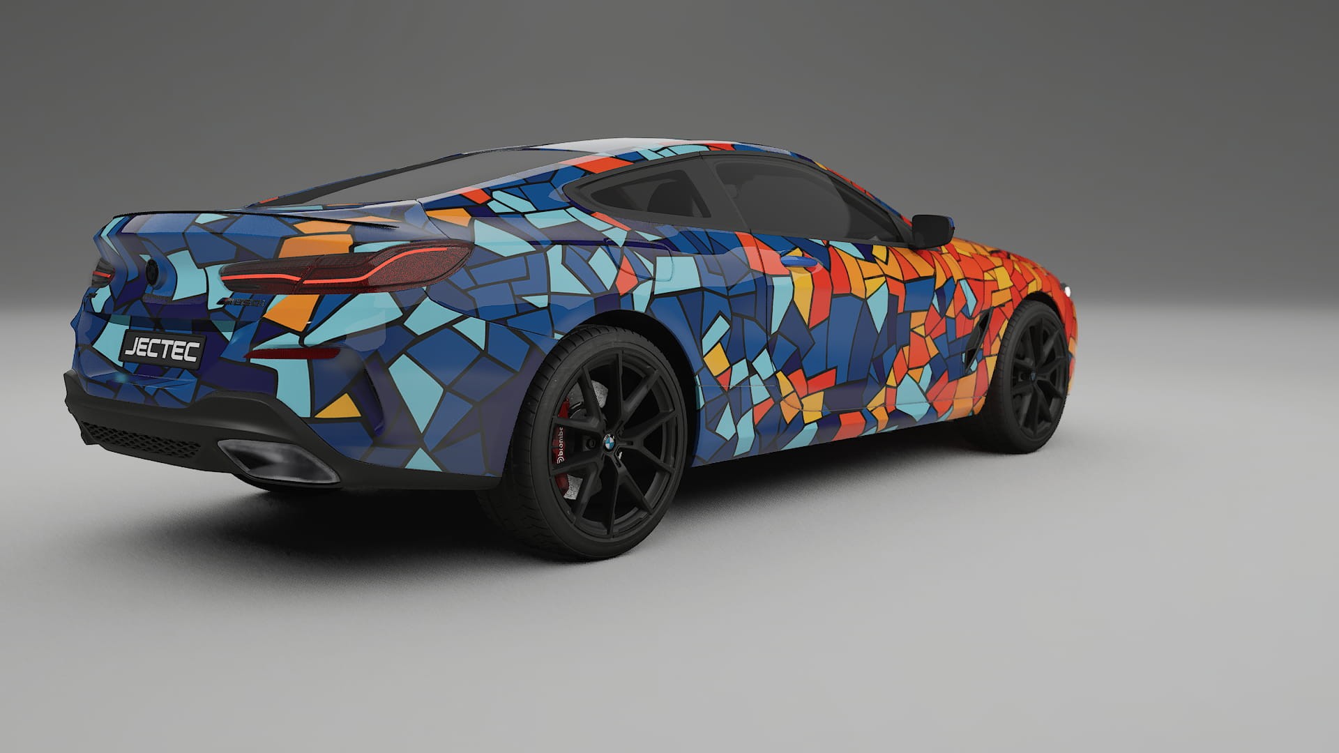 BMW 850 G15 BARCELONA – Designový Wrap PPF Fólie na auto - tisknutelný polyuretan