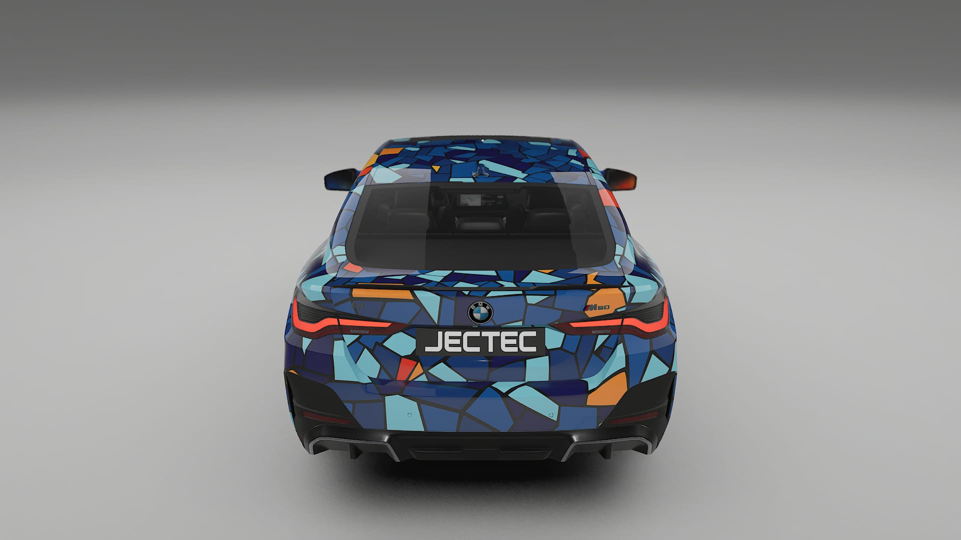 BMW I4 G26 M-Package BARCELONA – Designový Wrap PPF Fólie na auto - tisknutelný polyuretan