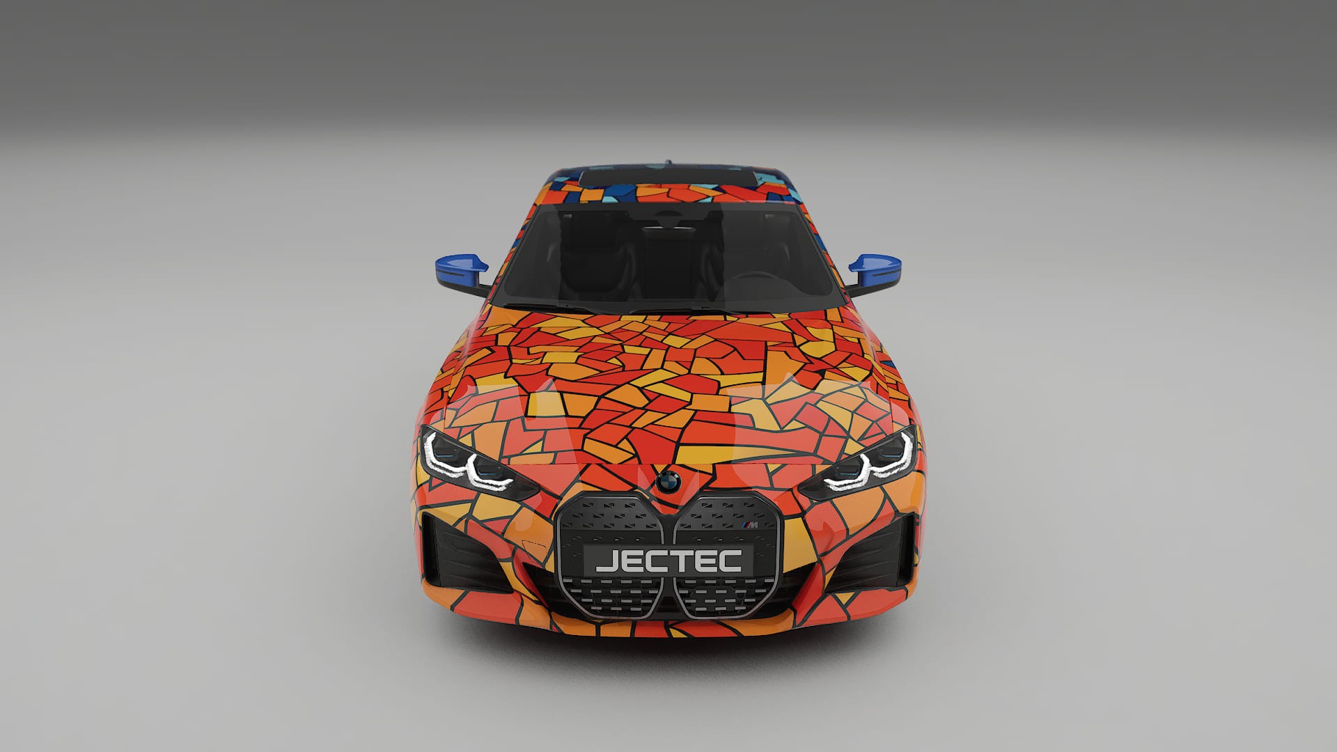 BMW I4 G26 M-Package BARCELONA – Designový Wrap PPF Fólie na auto - tisknutelný polyuretan