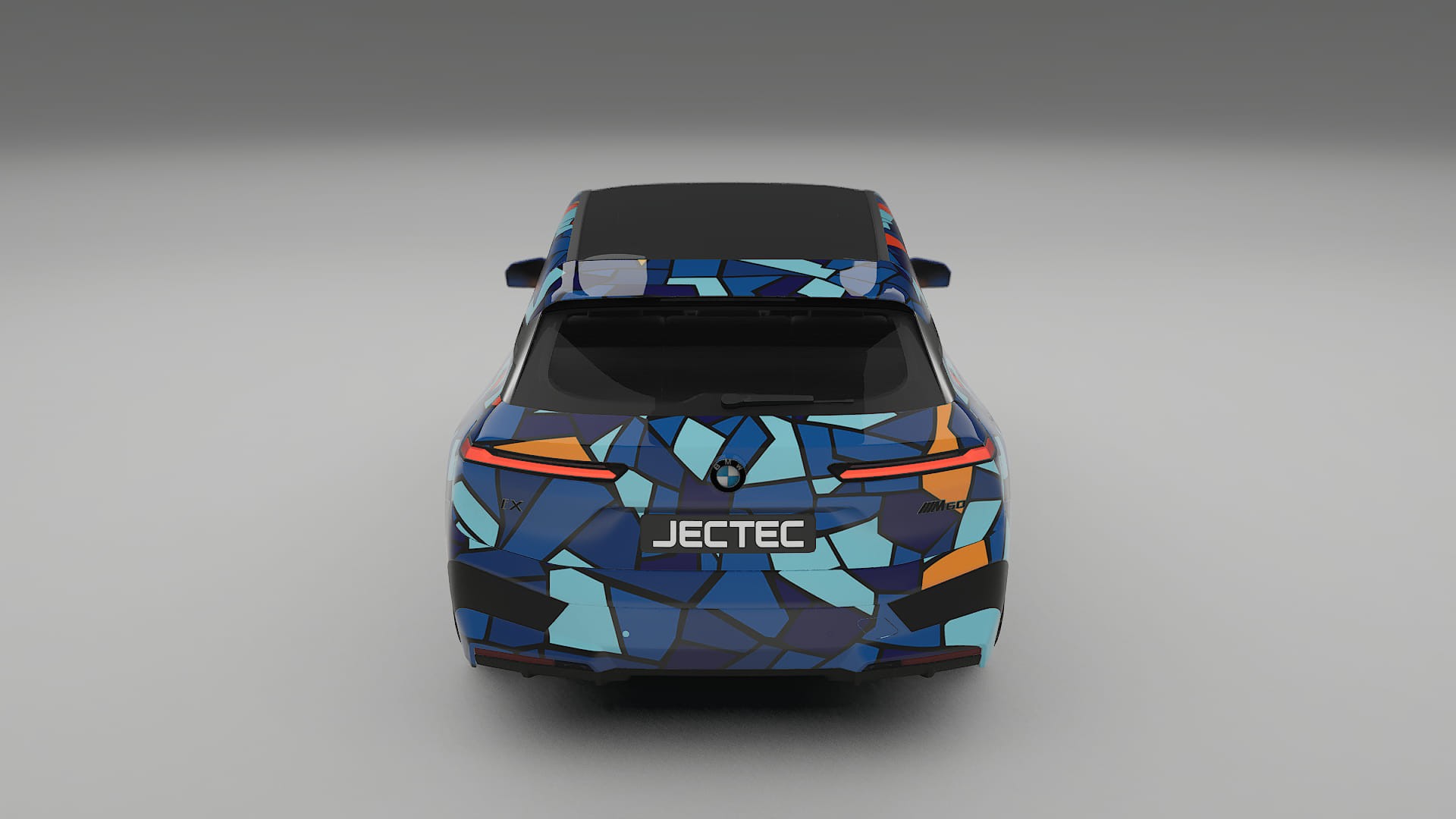 BMW iX M60 BARCELONA – Designový Wrap PPF Fólie na auto - tisknutelný polyuretan