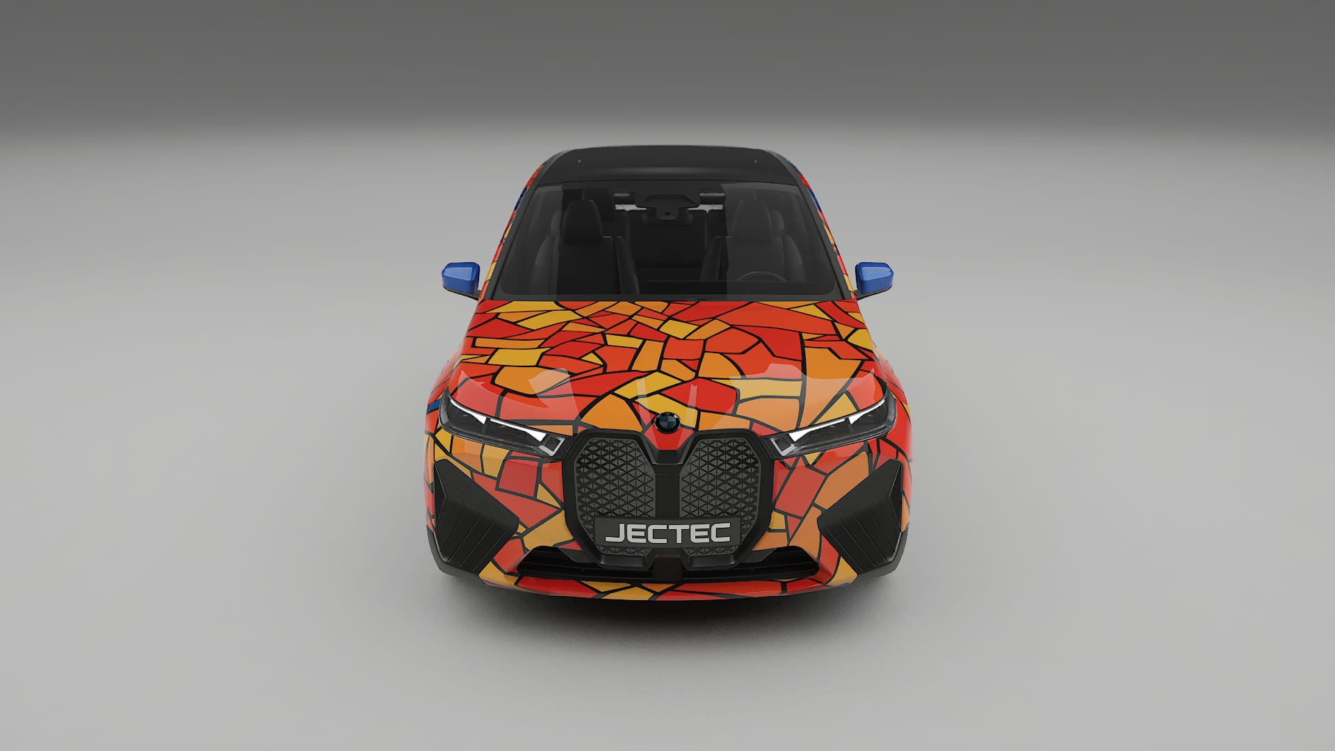 BMW iX M60 BARCELONA – Designový Wrap PPF Fólie na auto - tisknutelný polyuretan