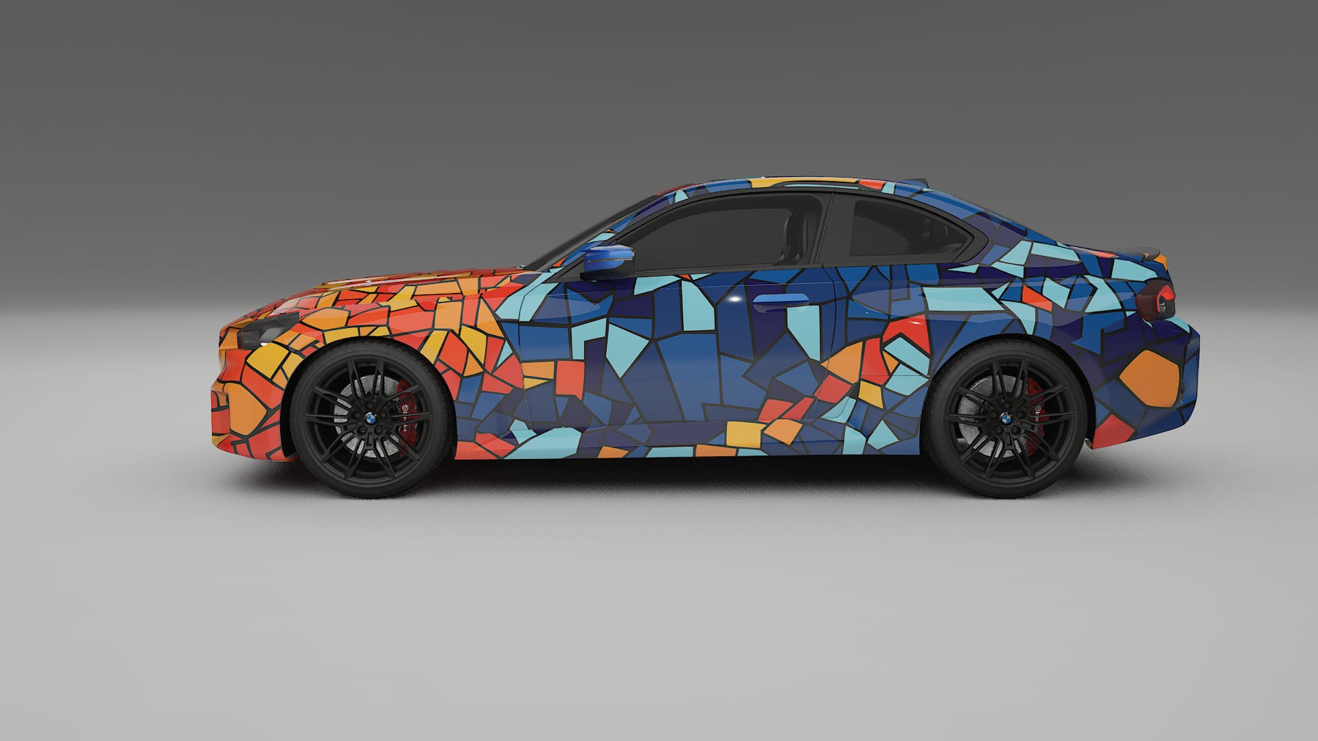 BMW M2 G87 BARCELONA – Designový Wrap PPF Fólie na auto - tisknutelný polyuretan