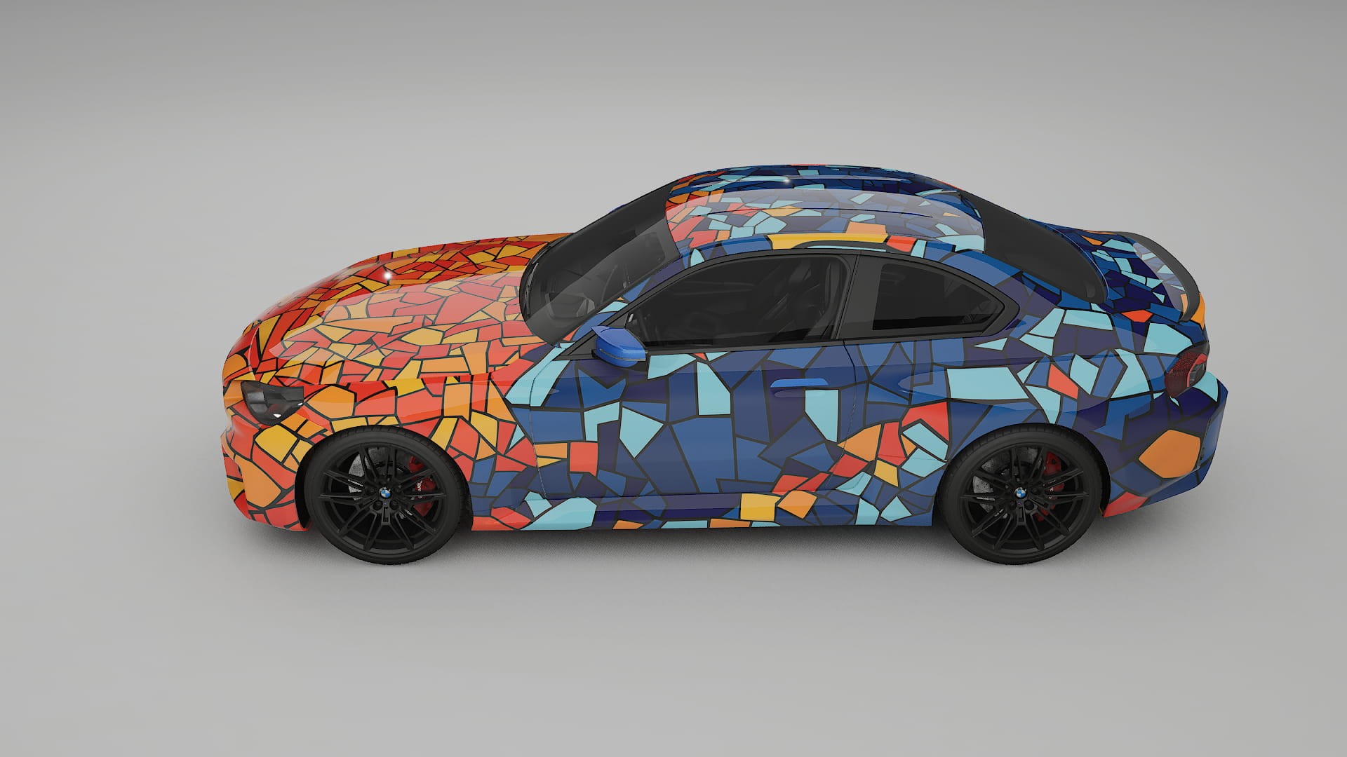BMW M2 G87 BARCELONA – Designový Wrap PPF Fólie na auto - tisknutelný polyuretan