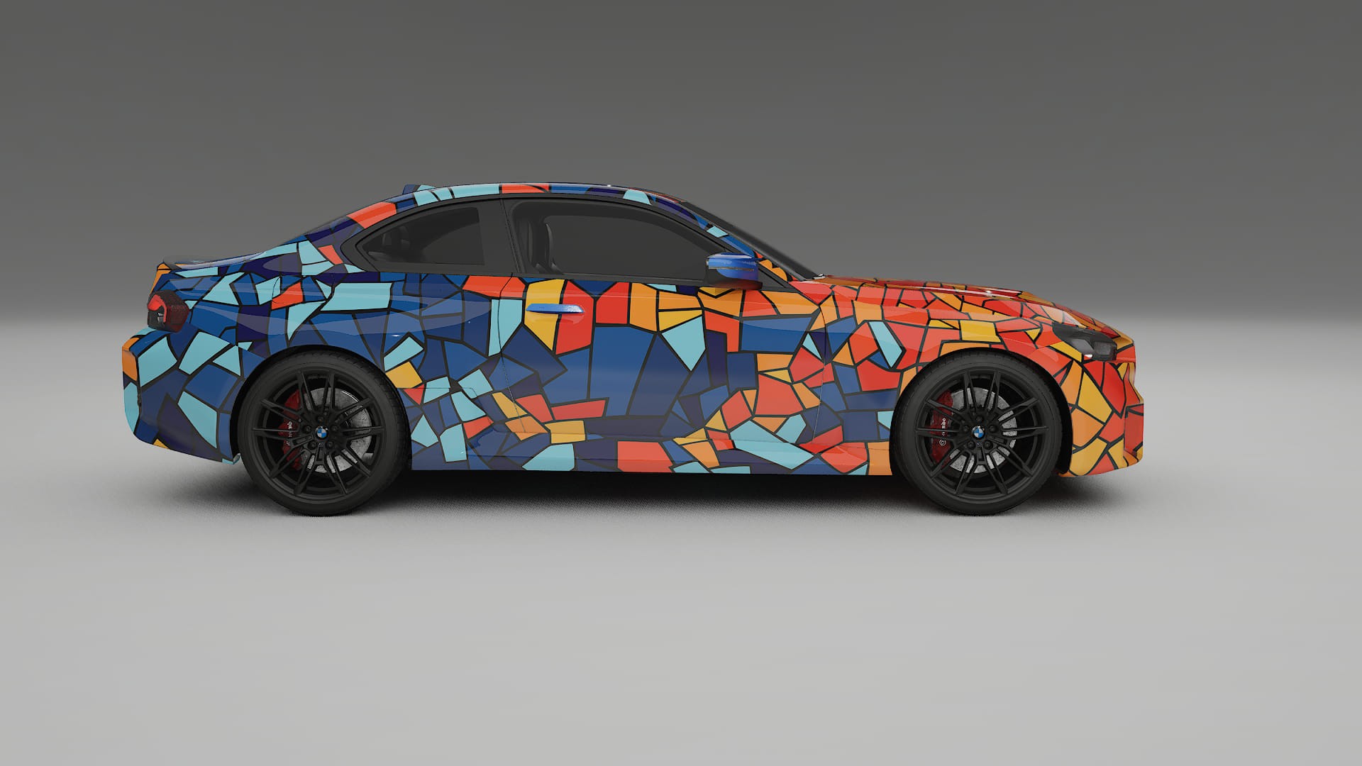 BMW M2 G87 BARCELONA – Designový Wrap PPF Fólie na auto - tisknutelný polyuretan