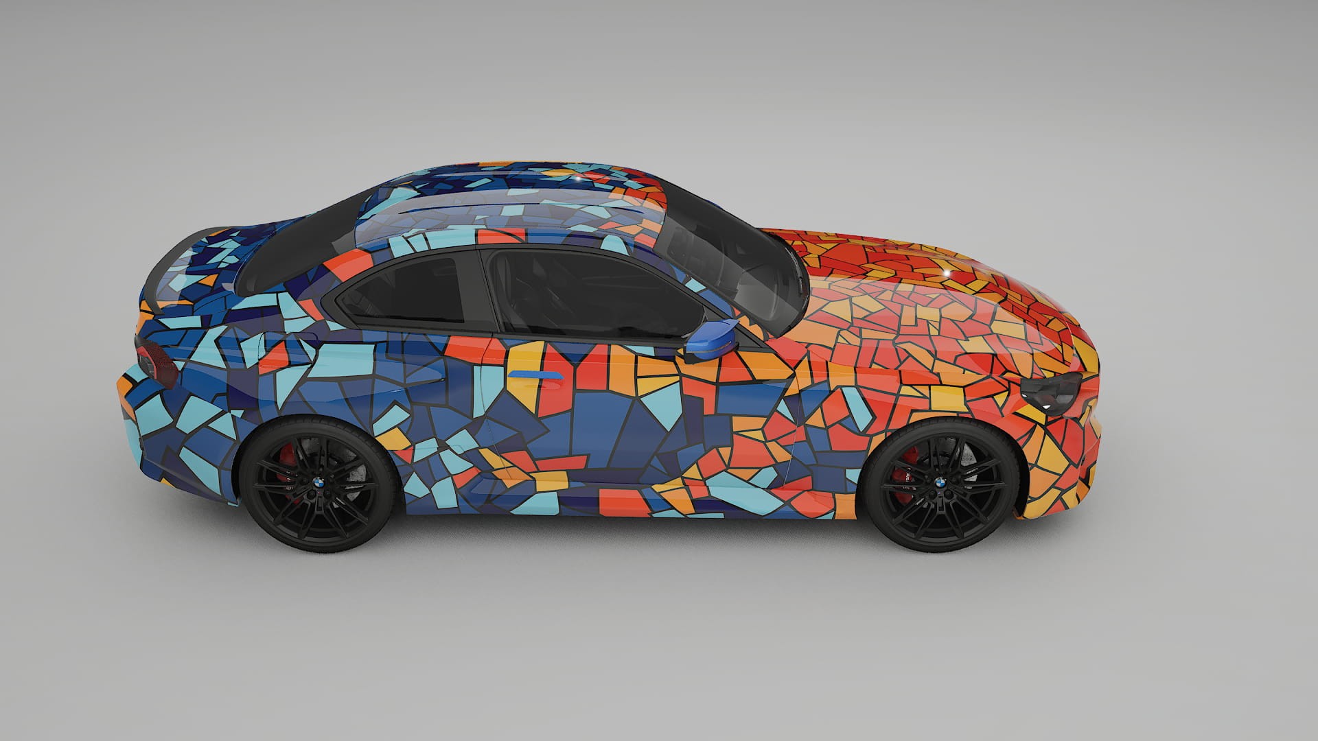BMW M2 G87 BARCELONA – Designový Wrap PPF Fólie na auto - tisknutelný polyuretan