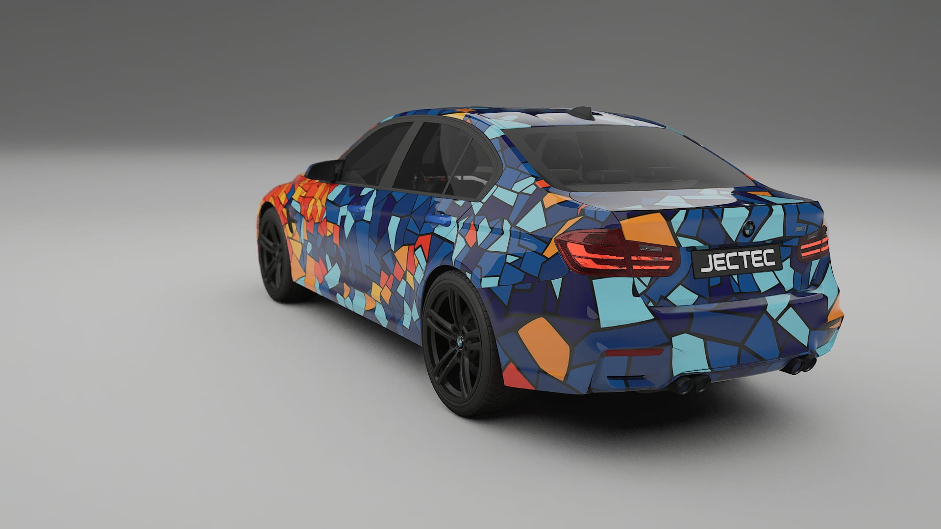 BMW M3 F80 BARCELONA – Designový Wrap PPF Fólie na auto - tisknutelný polyuretan