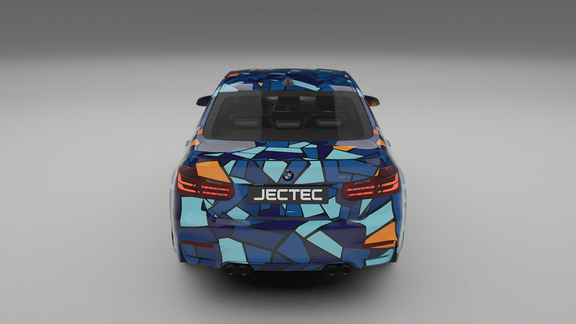 BMW M3 F80 BARCELONA – Designový Wrap PPF Fólie na auto - tisknutelný polyuretan