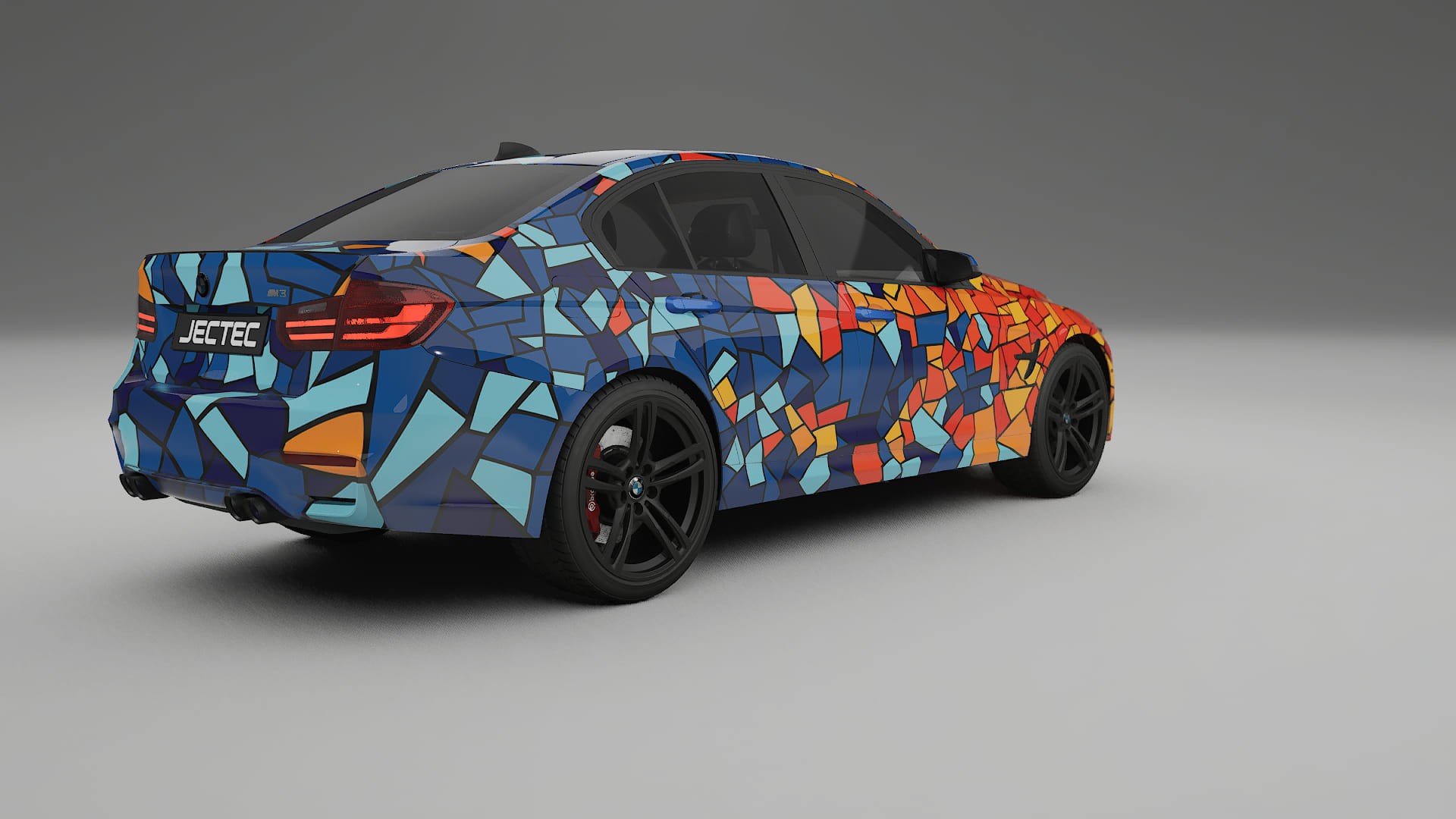 BMW M3 F80 BARCELONA – Designový Wrap PPF Fólie na auto - tisknutelný polyuretan