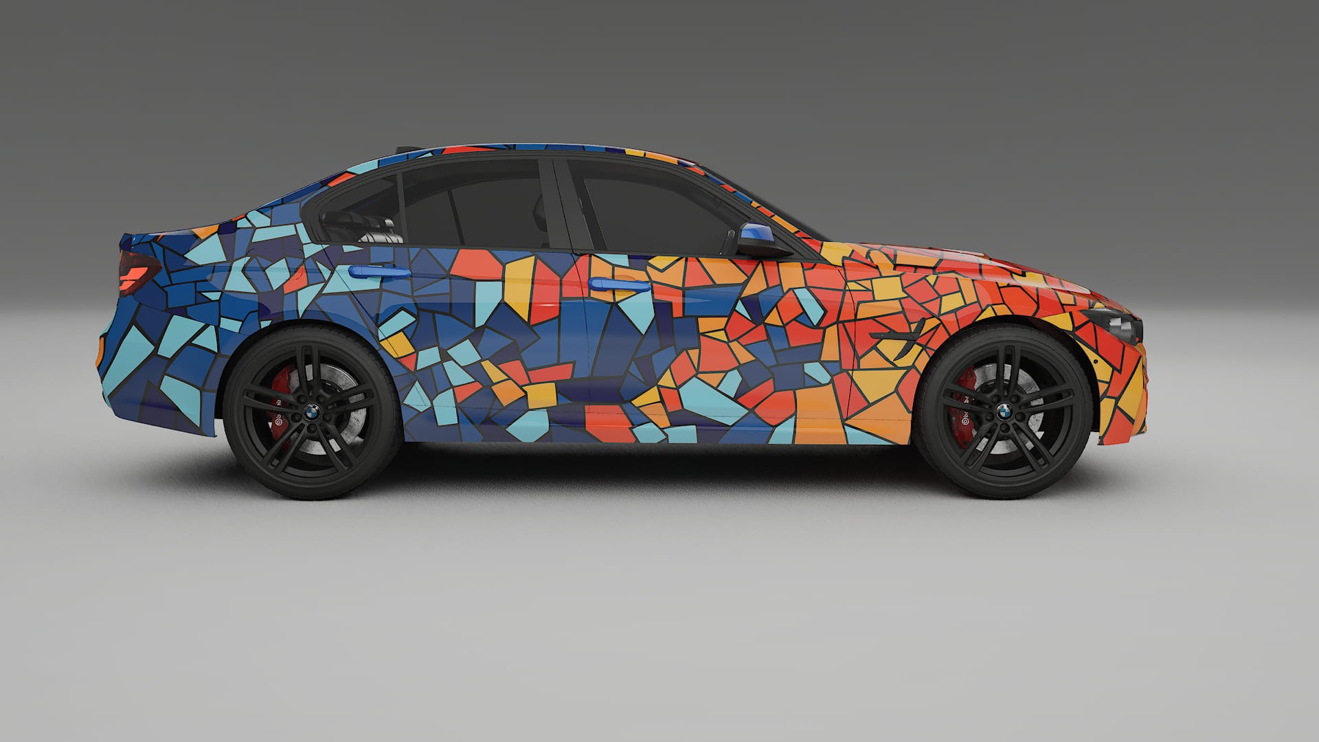 BMW M3 F80 BARCELONA – Designový Wrap PPF Fólie na auto - tisknutelný polyuretan