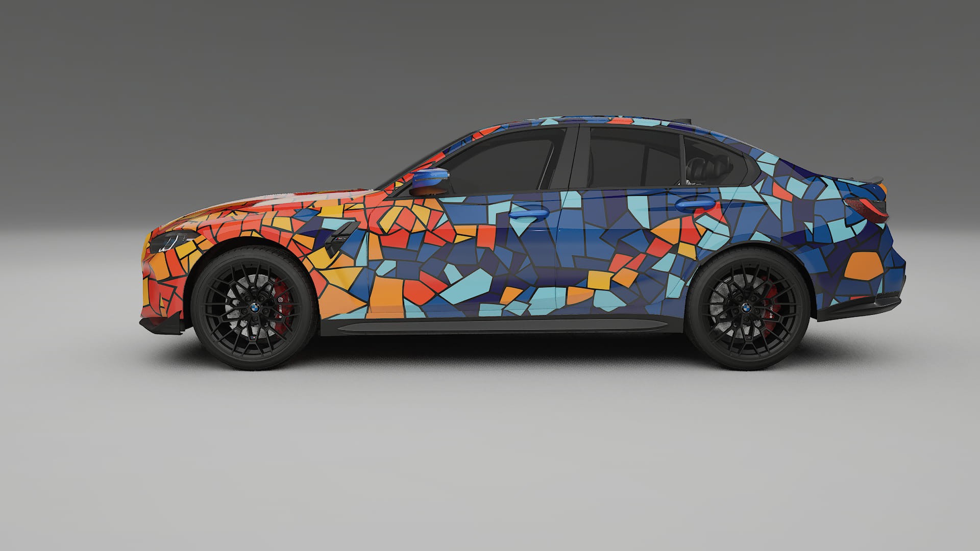 BMW M3 G80 Competition CS BARCELONA – Designový Wrap PPF Fólie na auto - tisknutelný polyuretan