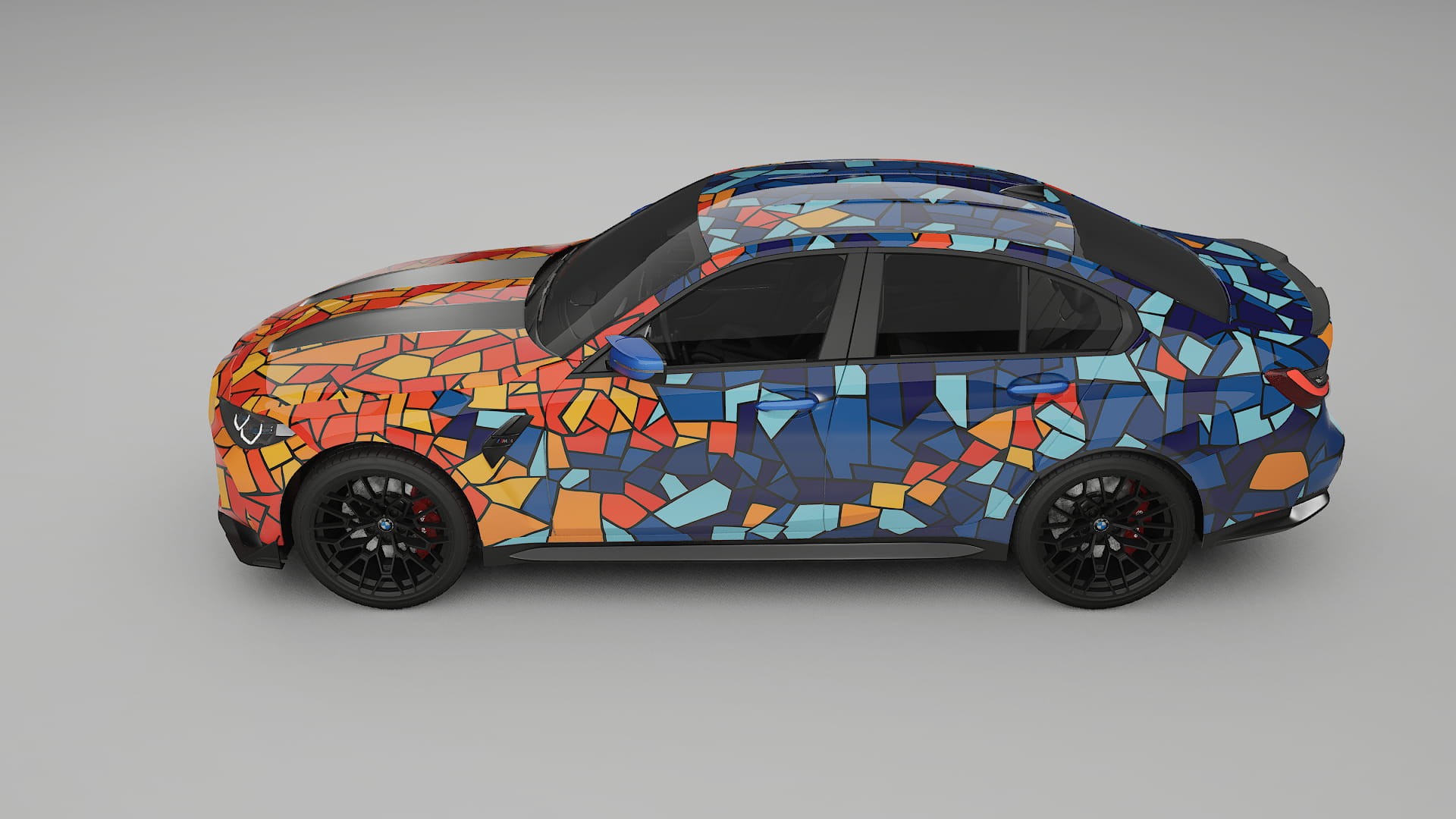 BMW M3 G80 Competition CS BARCELONA – Designový Wrap PPF Fólie na auto - tisknutelný polyuretan