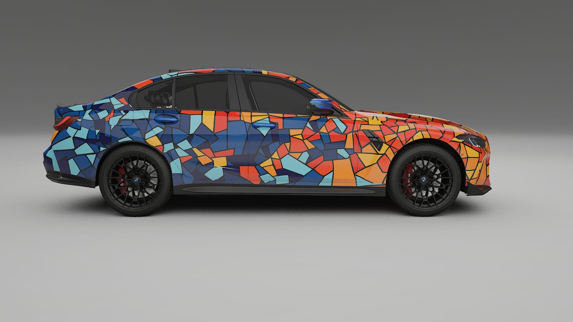 BMW M3 G80 Competition CS BARCELONA – Designový Wrap PPF Fólie na auto - tisknutelný polyuretan