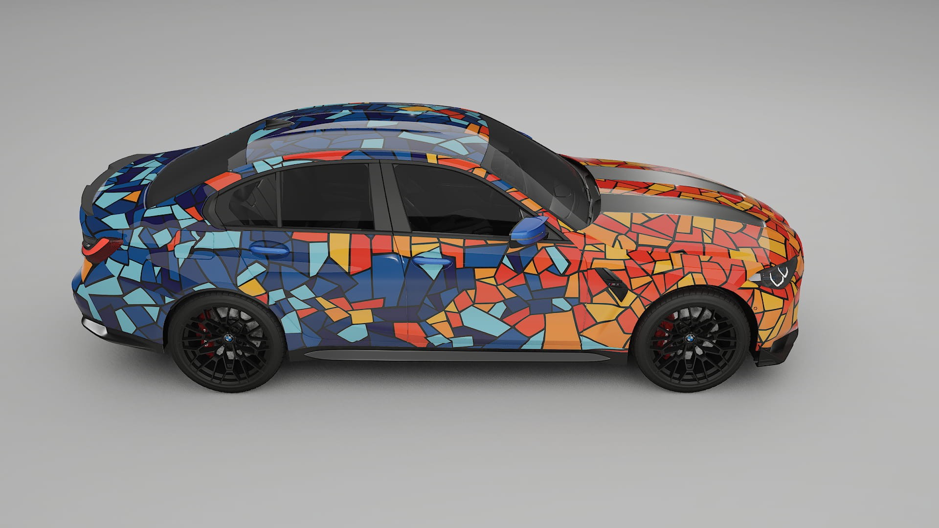 BMW M3 G80 Competition CS BARCELONA – Designový Wrap PPF Fólie na auto - tisknutelný polyuretan