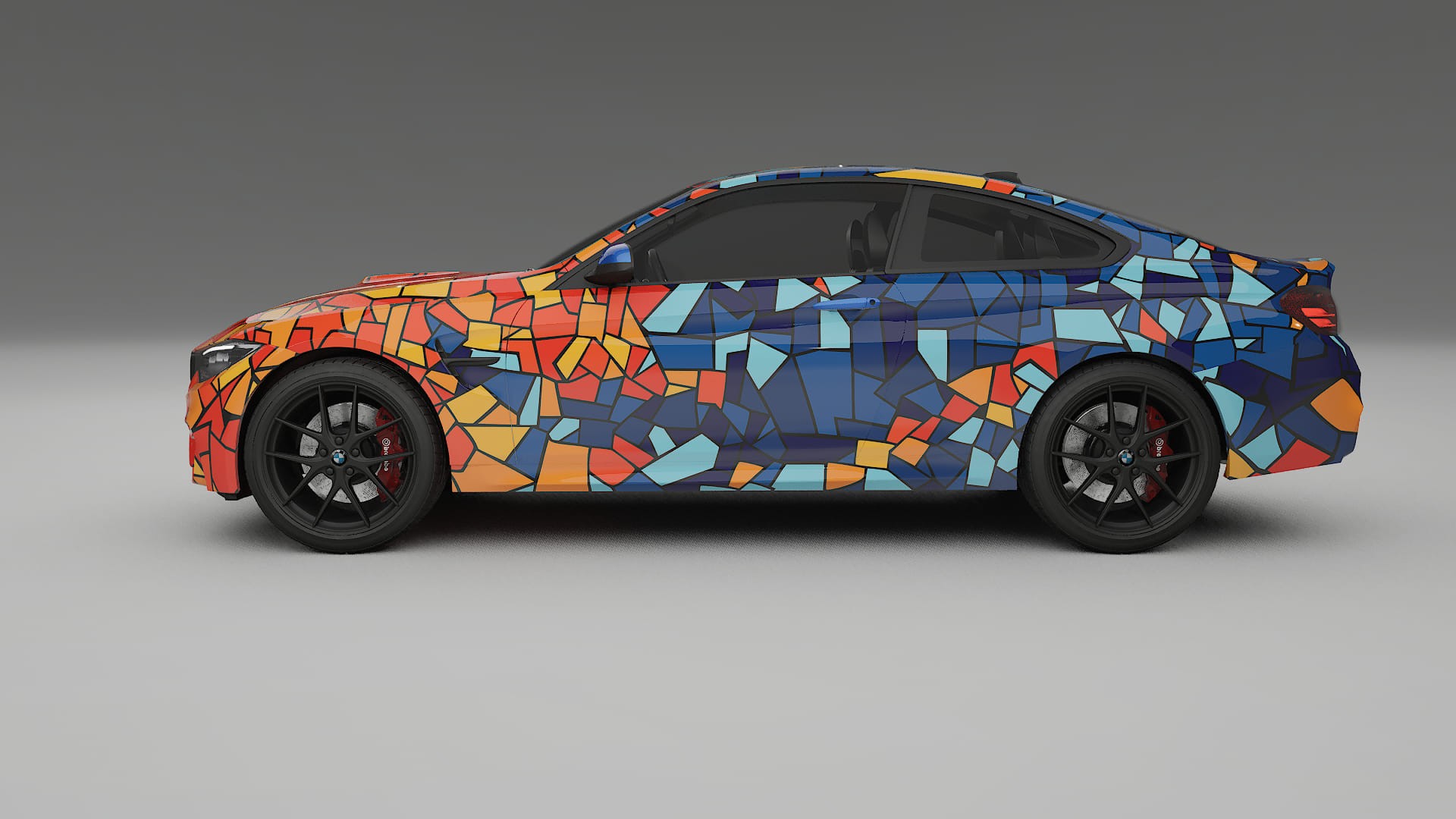 BMW M4 F82 BARCELONA – Designový Wrap PPF Fólie na auto - tisknutelný polyuretan