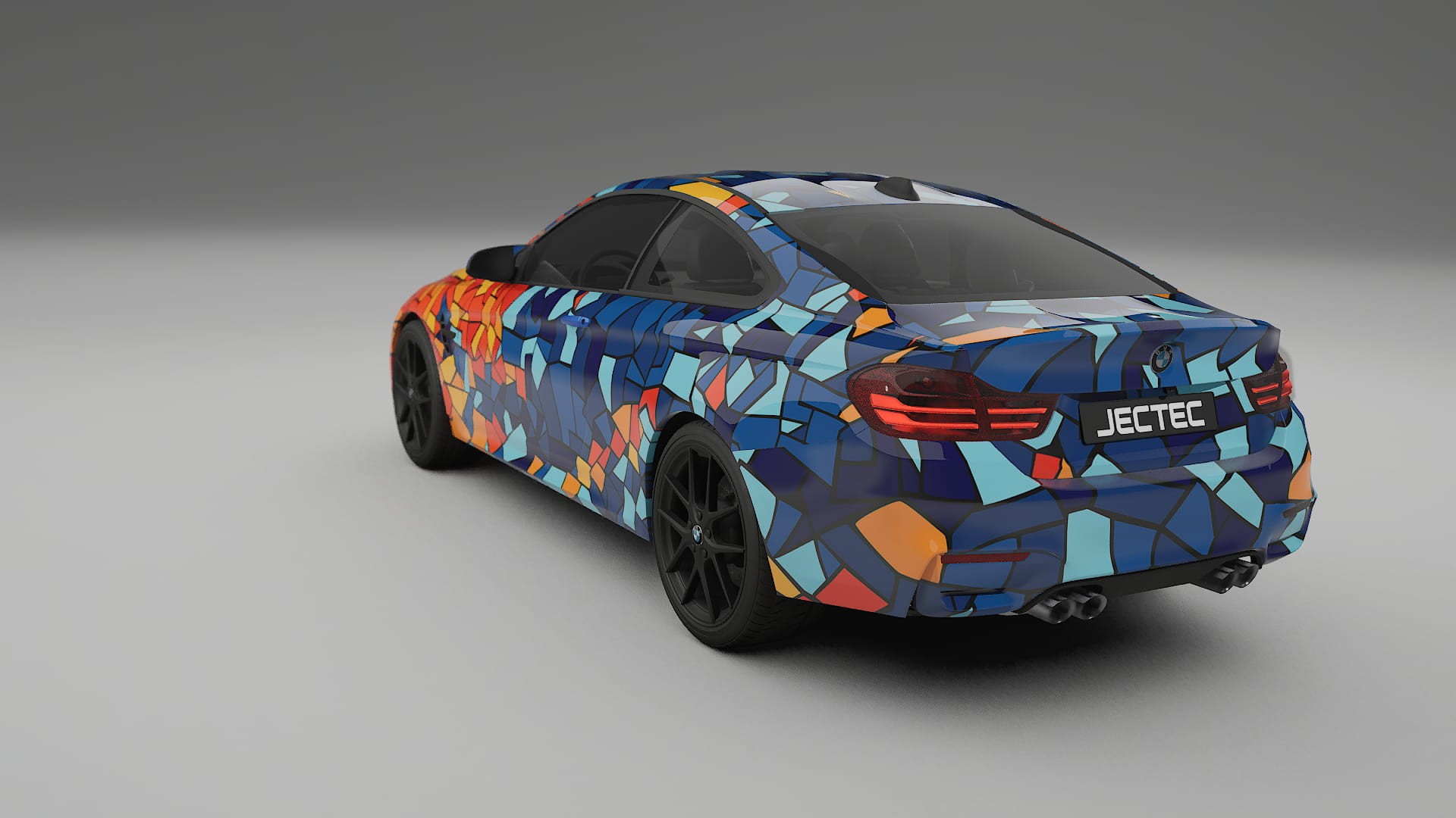 BMW M4 F82 BARCELONA – Designový Wrap PPF Fólie na auto - tisknutelný polyuretan