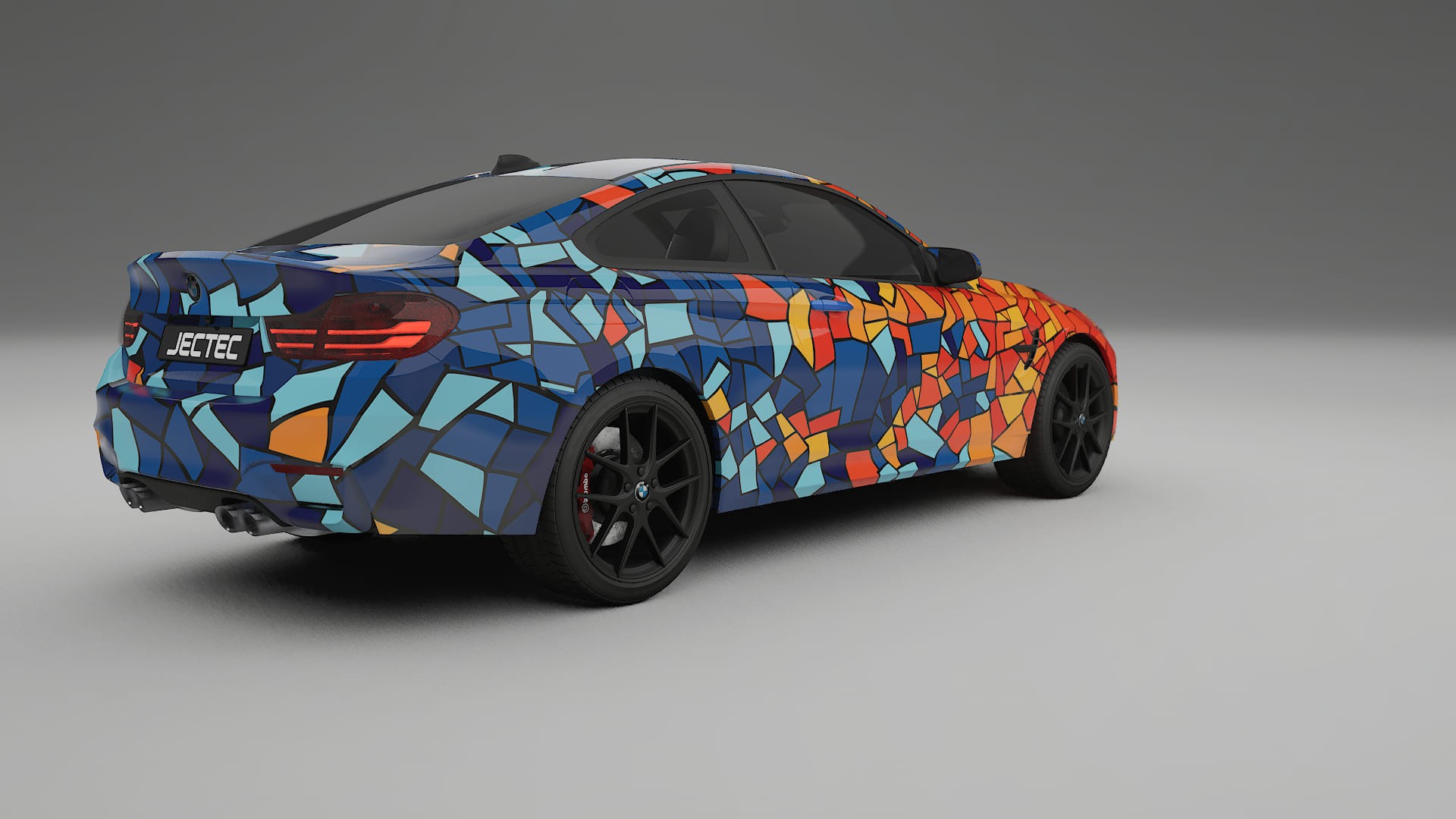 BMW M4 F82 BARCELONA – Designový Wrap PPF Fólie na auto - tisknutelný polyuretan
