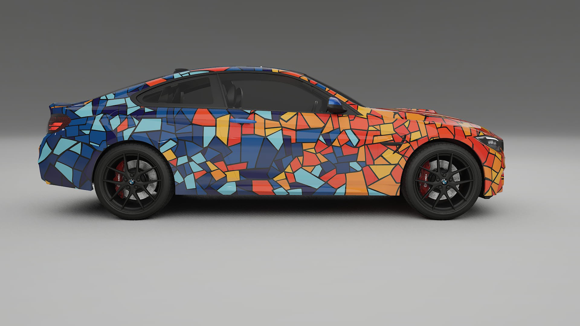 BMW M4 F82 BARCELONA – Designový Wrap PPF Fólie na auto - tisknutelný polyuretan
