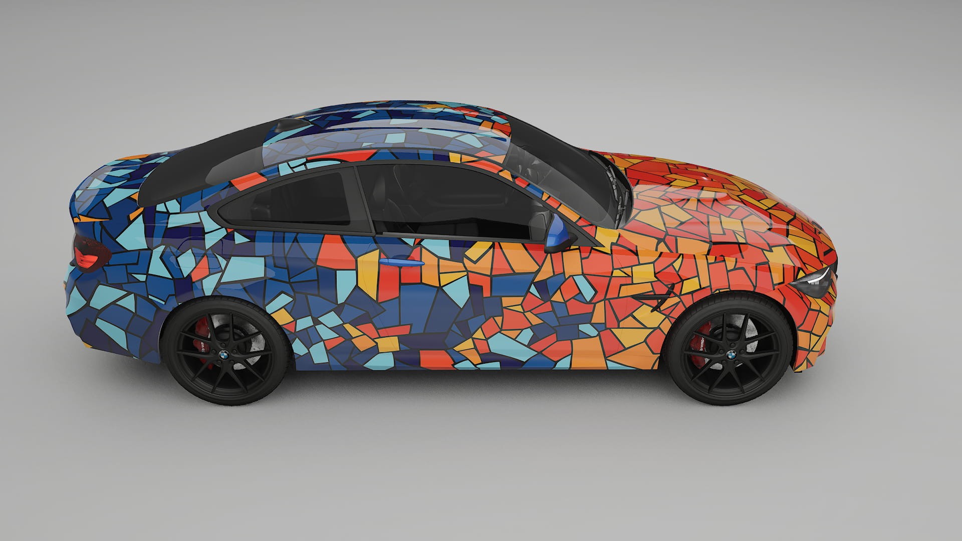 BMW M4 F82 BARCELONA – Designový Wrap PPF Fólie na auto - tisknutelný polyuretan