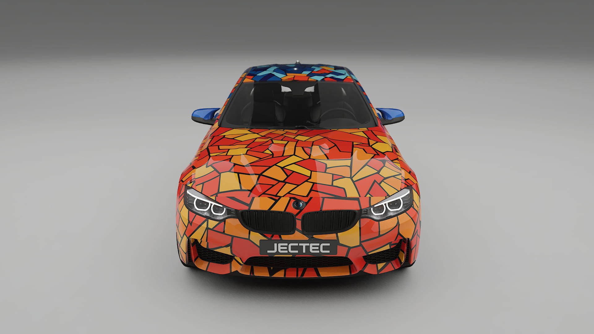 BMW M4 F82 BARCELONA – Designový Wrap PPF Fólie na auto - tisknutelný polyuretan