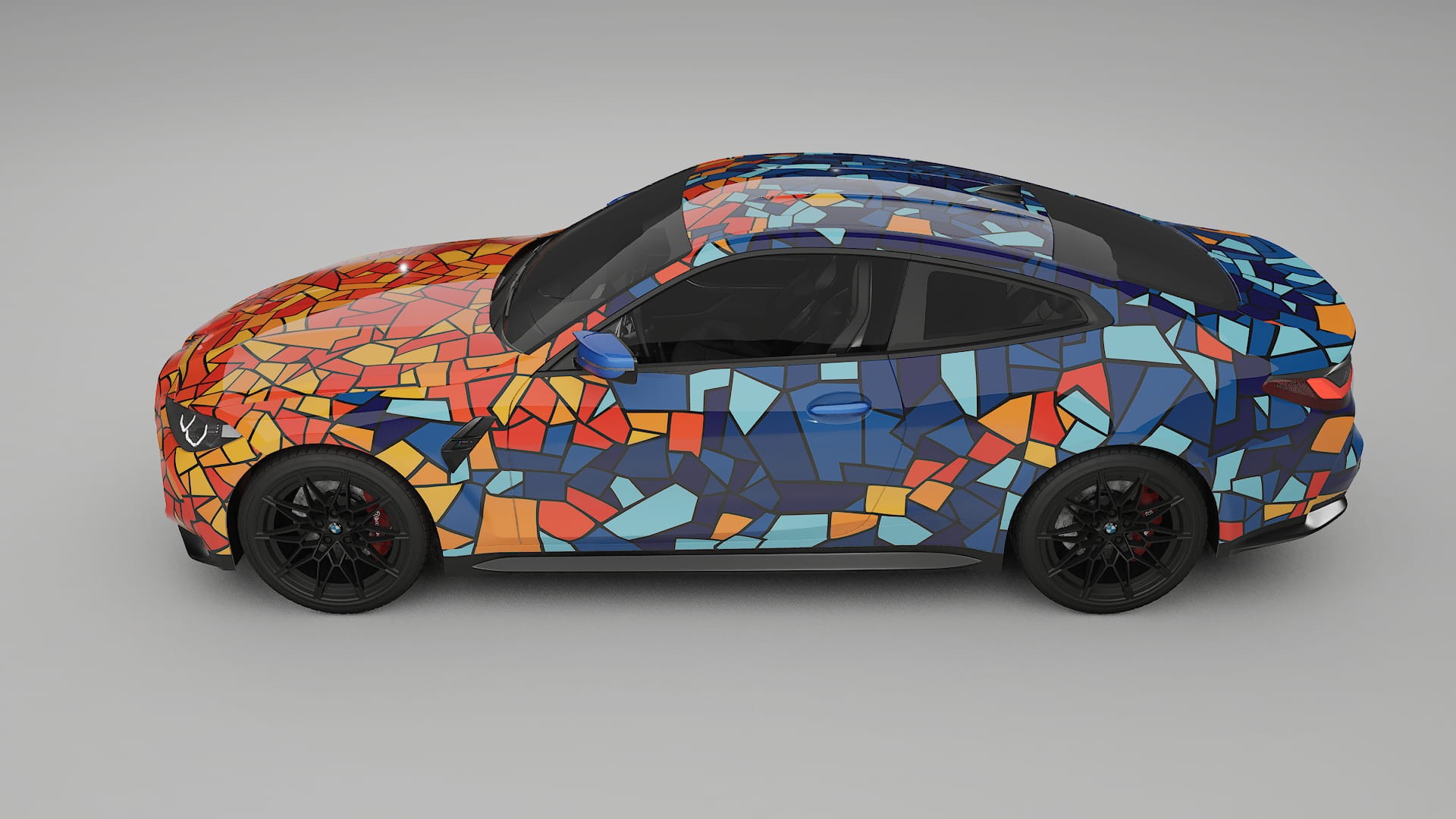BMW M4 G82 BARCELONA – Designový Wrap PPF Fólie na auto - tisknutelný polyuretan