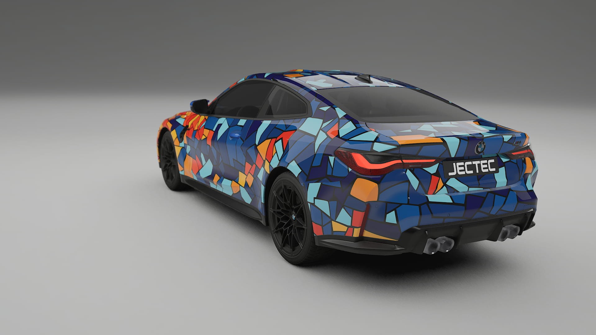 BMW M4 G82 BARCELONA – Designový Wrap PPF Fólie na auto - tisknutelný polyuretan