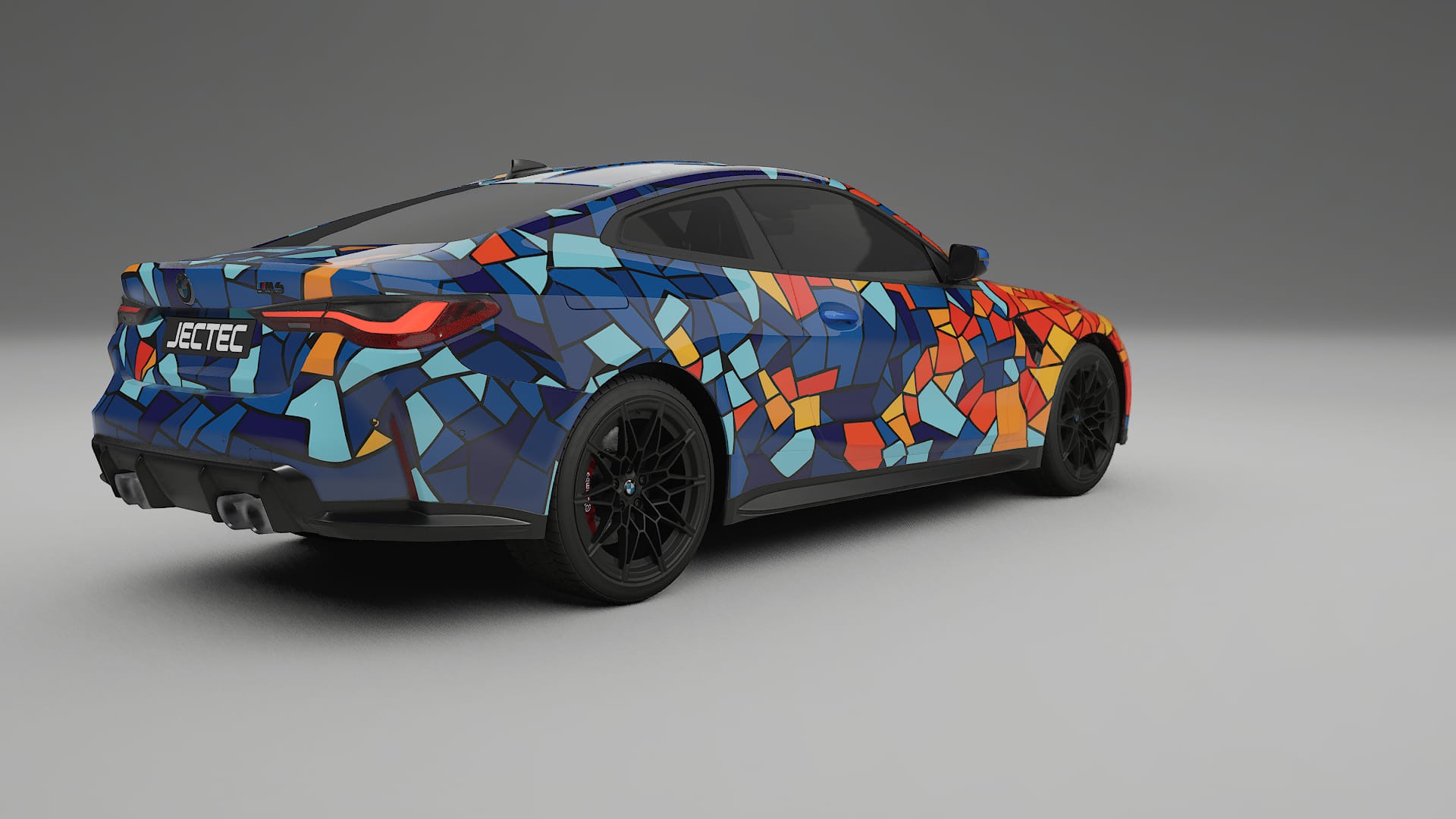 BMW M4 G82 BARCELONA – Designový Wrap PPF Fólie na auto - tisknutelný polyuretan
