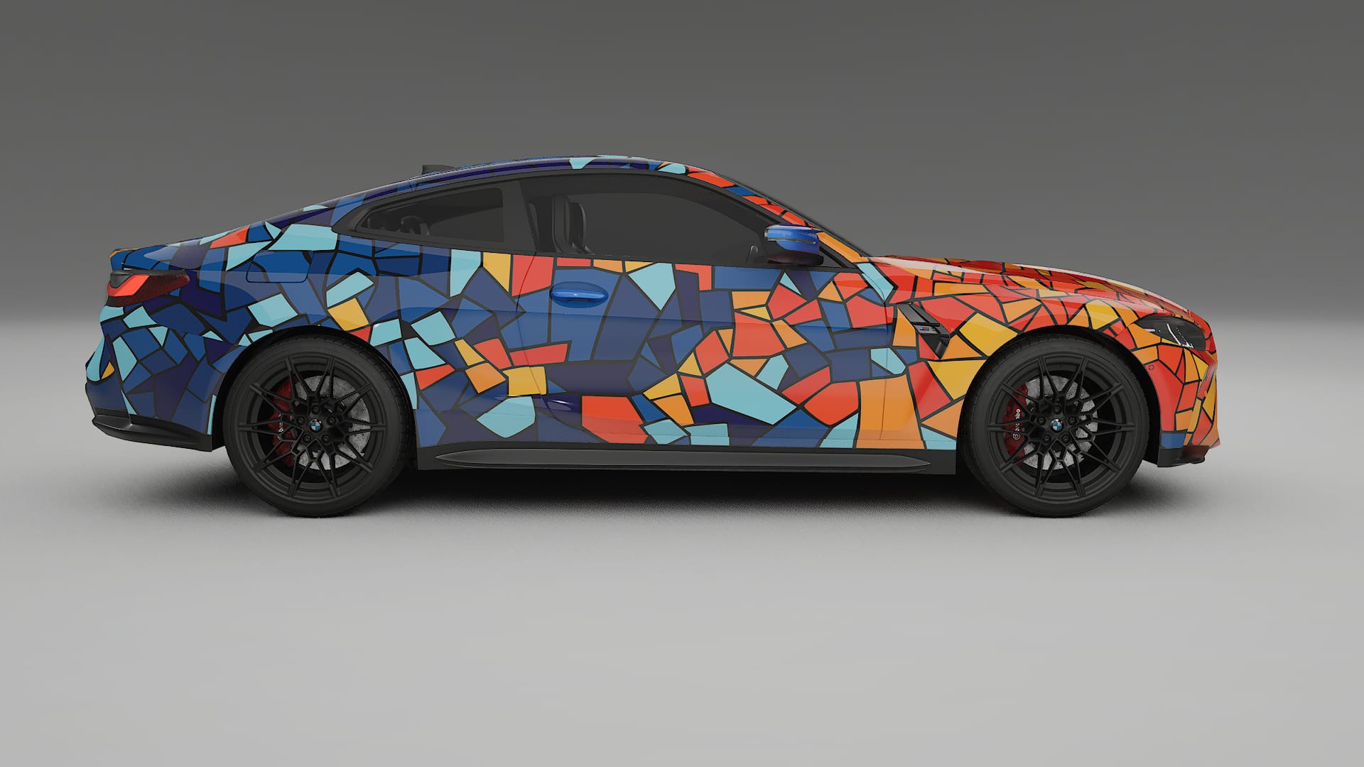 BMW M4 G82 BARCELONA – Designový Wrap PPF Fólie na auto - tisknutelný polyuretan