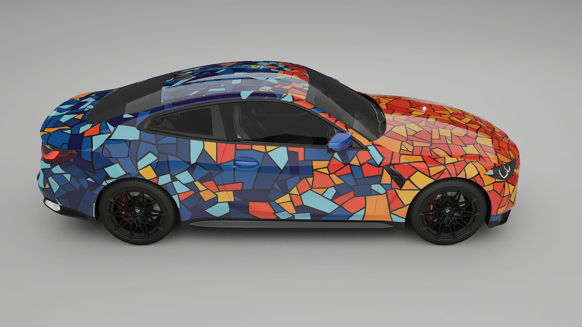 BMW M4 G82 BARCELONA – Designový Wrap PPF Fólie na auto - tisknutelný polyuretan