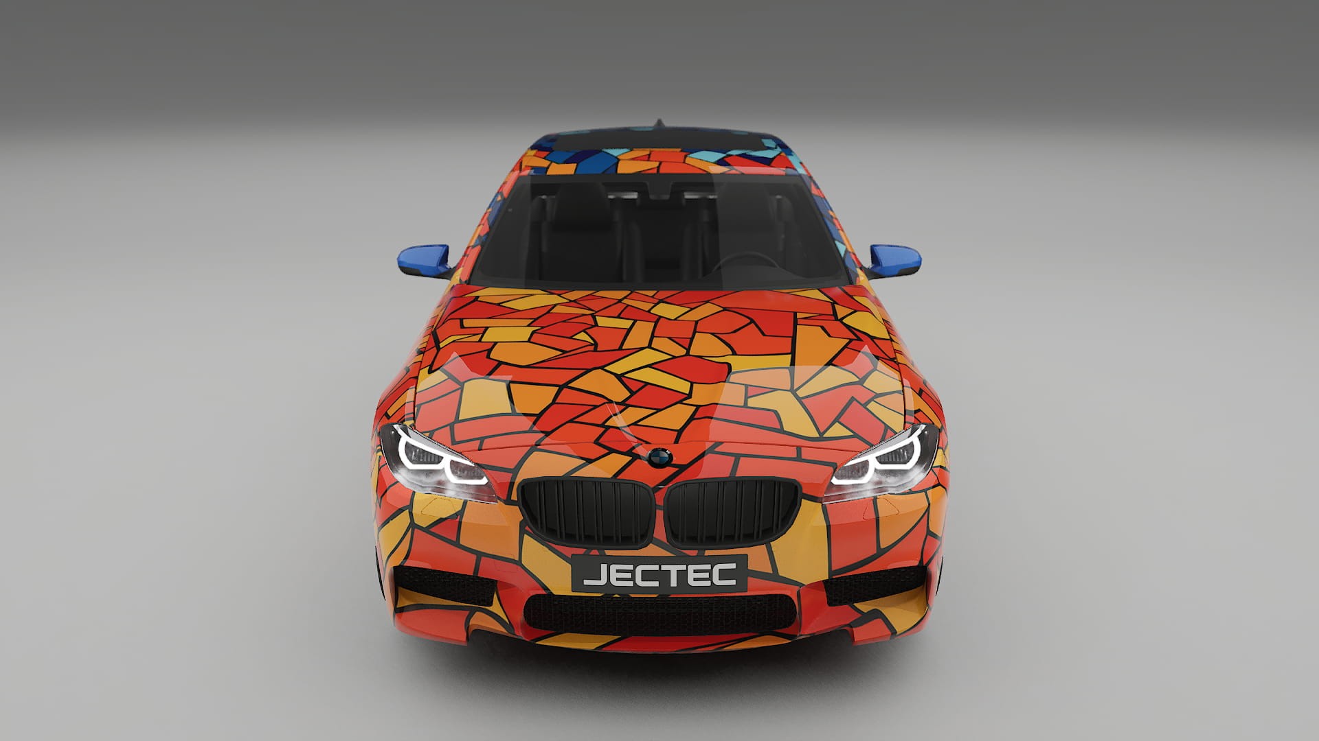 BMW M5 F10 BARCELONA – Designový Wrap PPF Fólie na auto - tisknutelný polyuretan