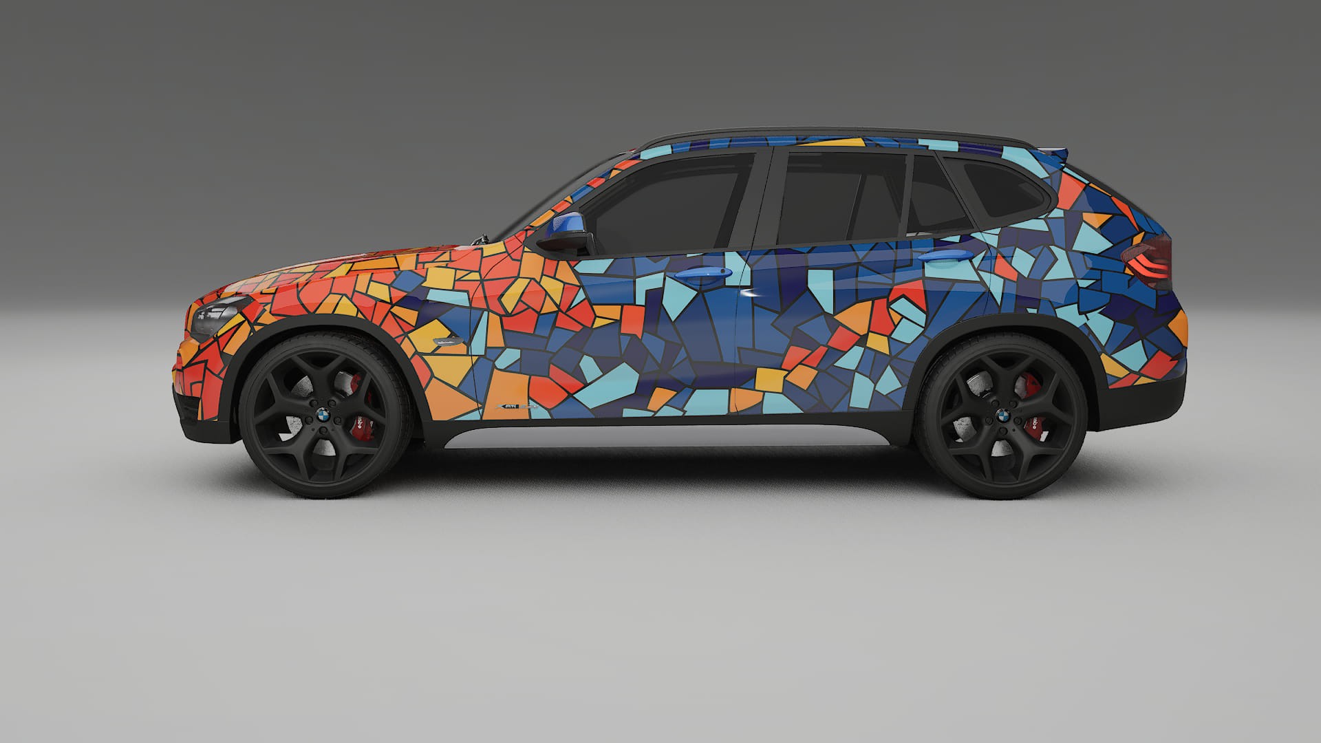 BMW X1 E84 BARCELONA – Designový Wrap PPF Fólie na auto - tisknutelný polyuretan