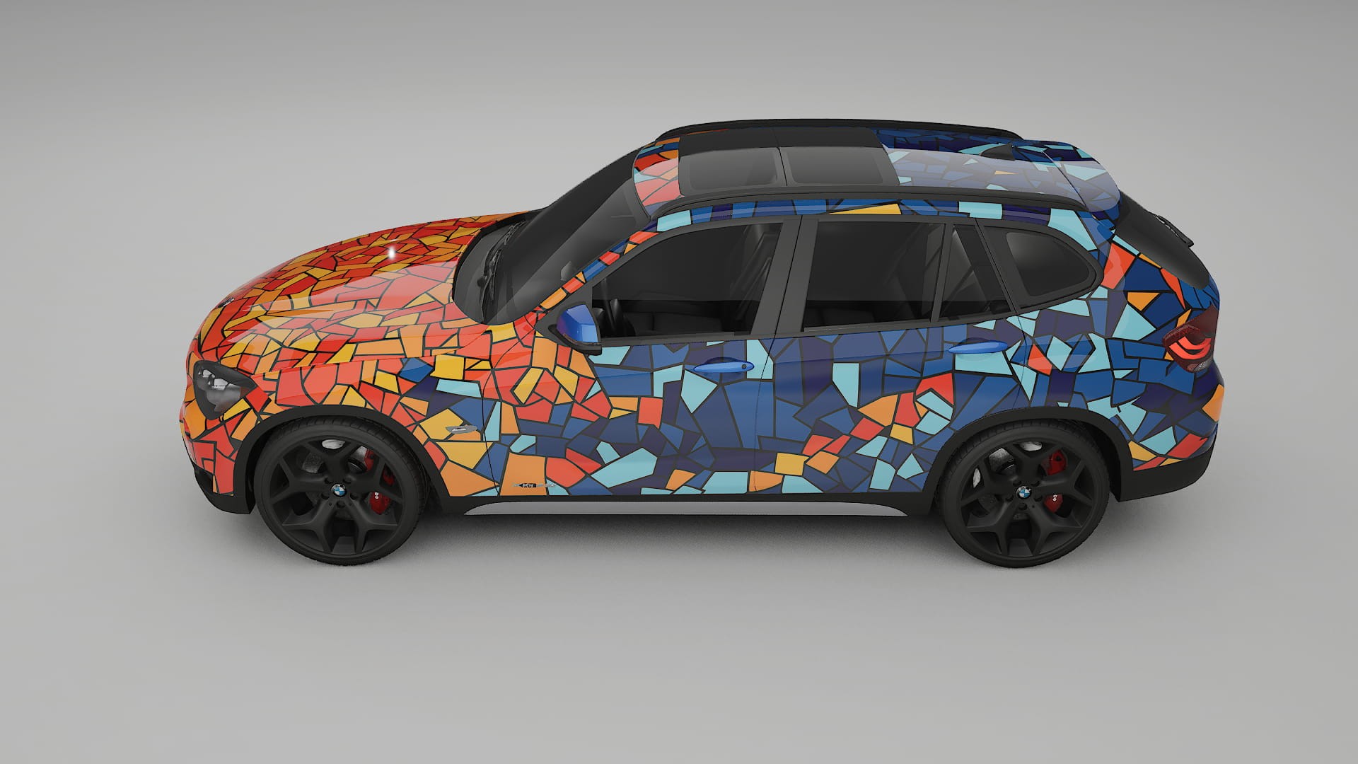 BMW X1 E84 BARCELONA – Designový Wrap PPF Fólie na auto - tisknutelný polyuretan