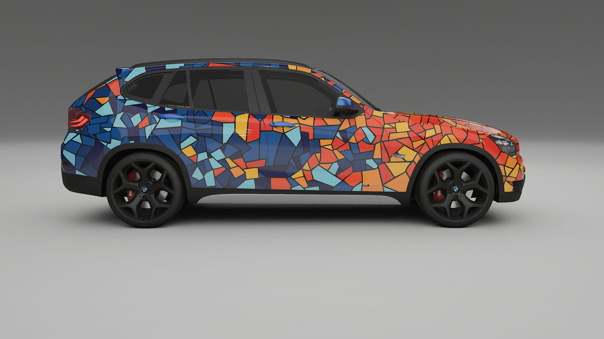 BMW X1 E84 BARCELONA – Designový Wrap PPF Fólie na auto - tisknutelný polyuretan