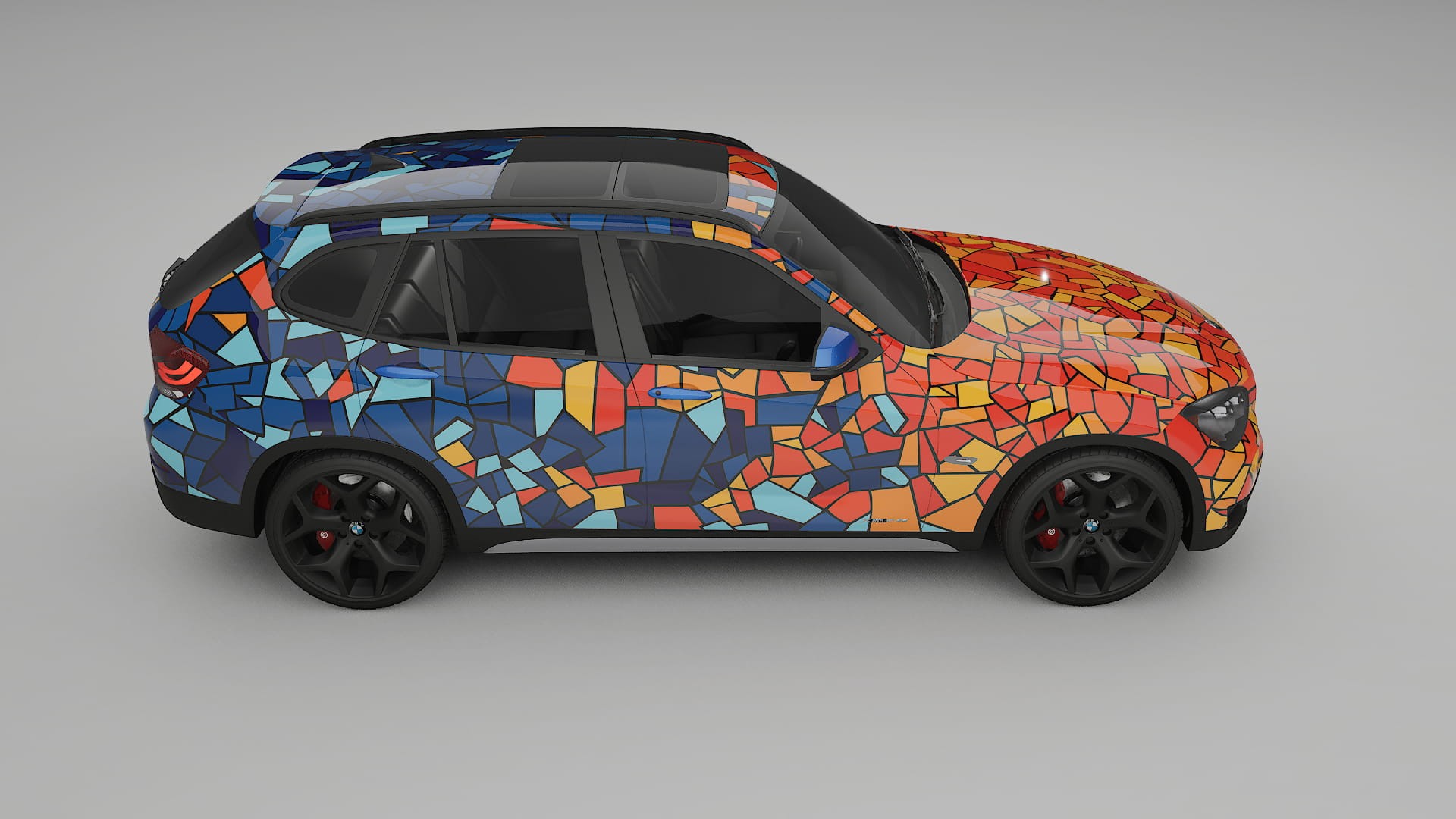 BMW X1 E84 BARCELONA – Designový Wrap PPF Fólie na auto - tisknutelný polyuretan