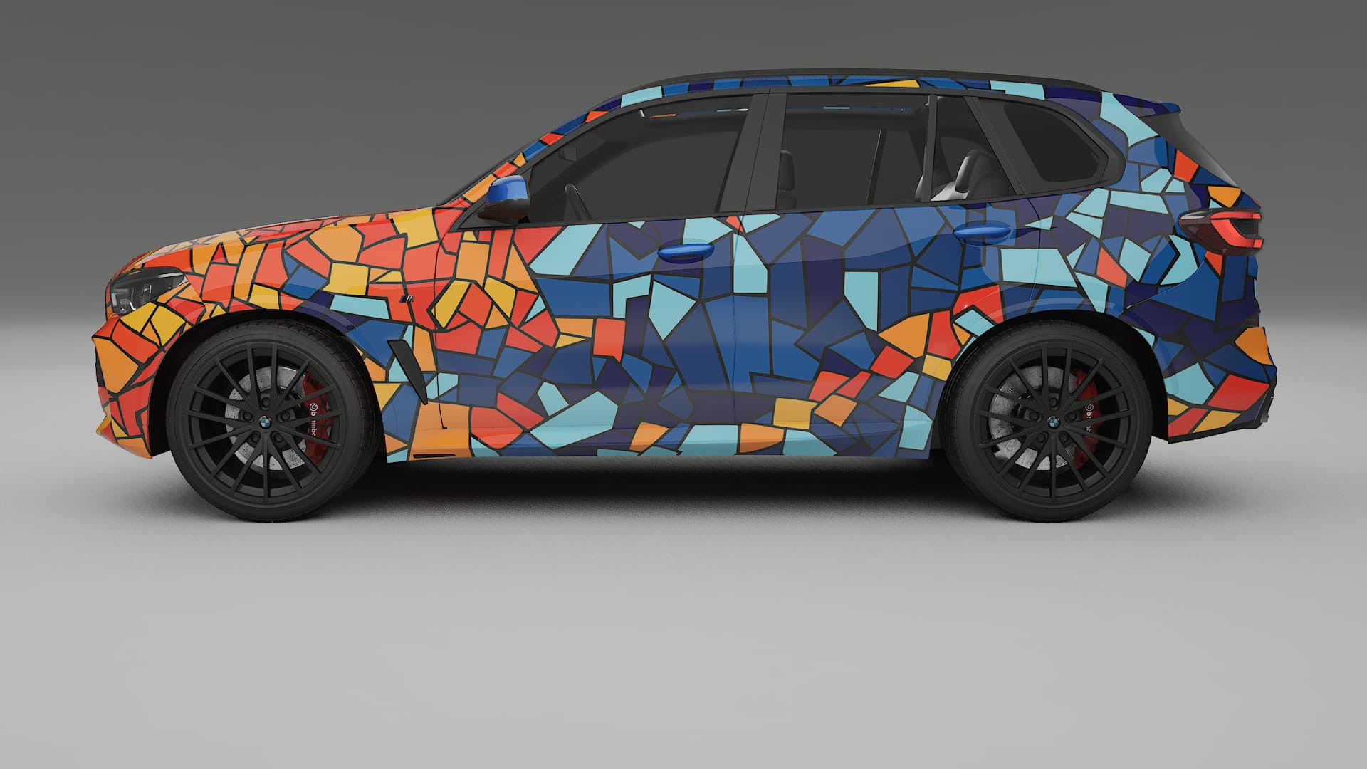 BMW X5 G05 M-Sport BARCELONA – Designový Wrap PPF Fólie na auto - tisknutelný polyuretan