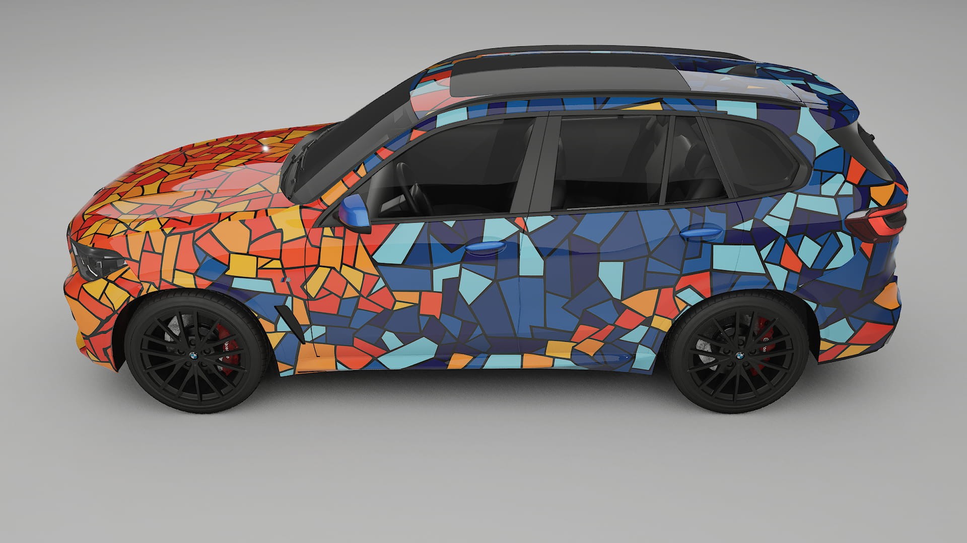 BMW X5 G05 M-Sport BARCELONA – Designový Wrap PPF Fólie na auto - tisknutelný polyuretan