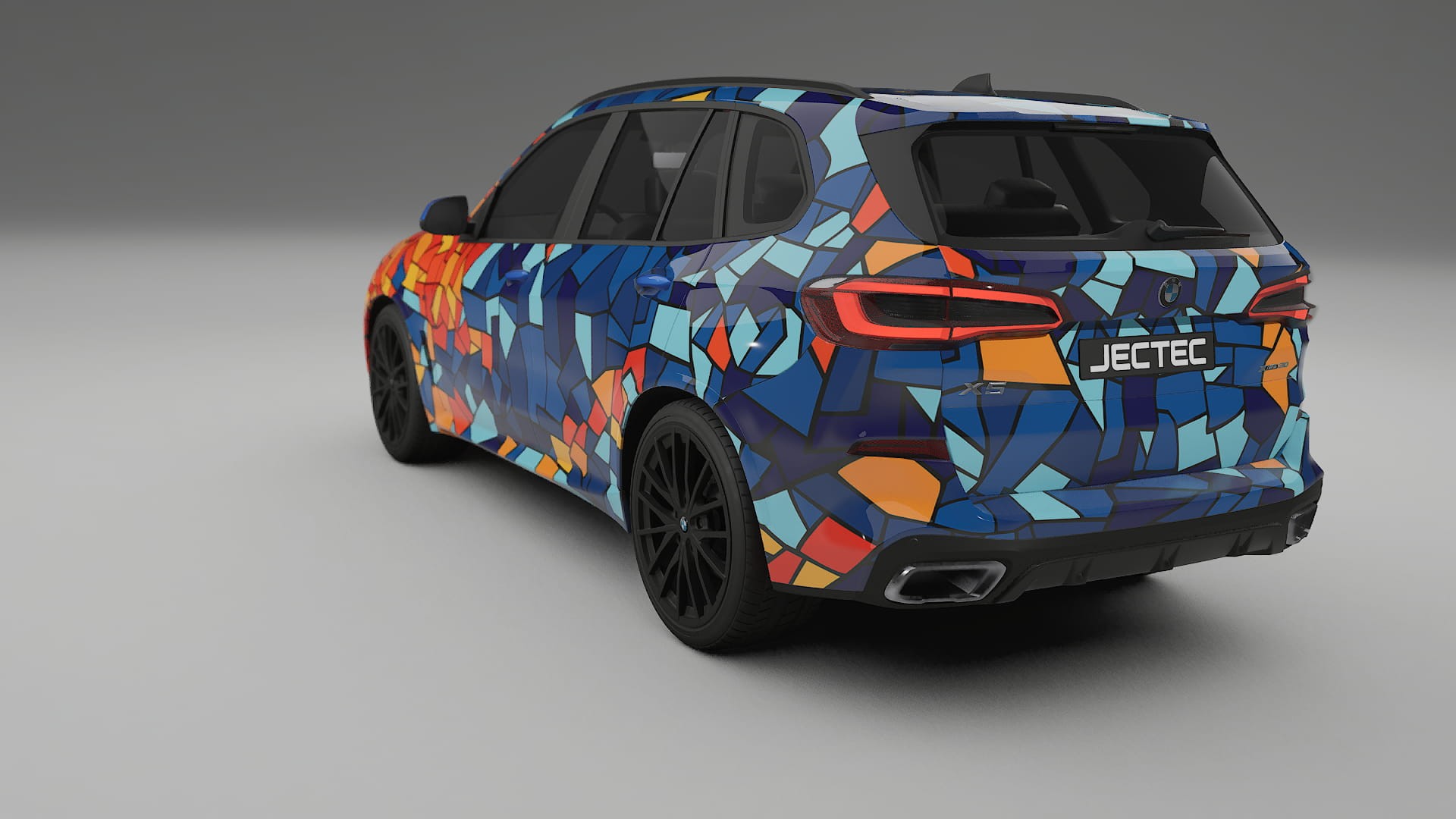 BMW X5 G05 M-Sport BARCELONA – Designový Wrap PPF Fólie na auto - tisknutelný polyuretan