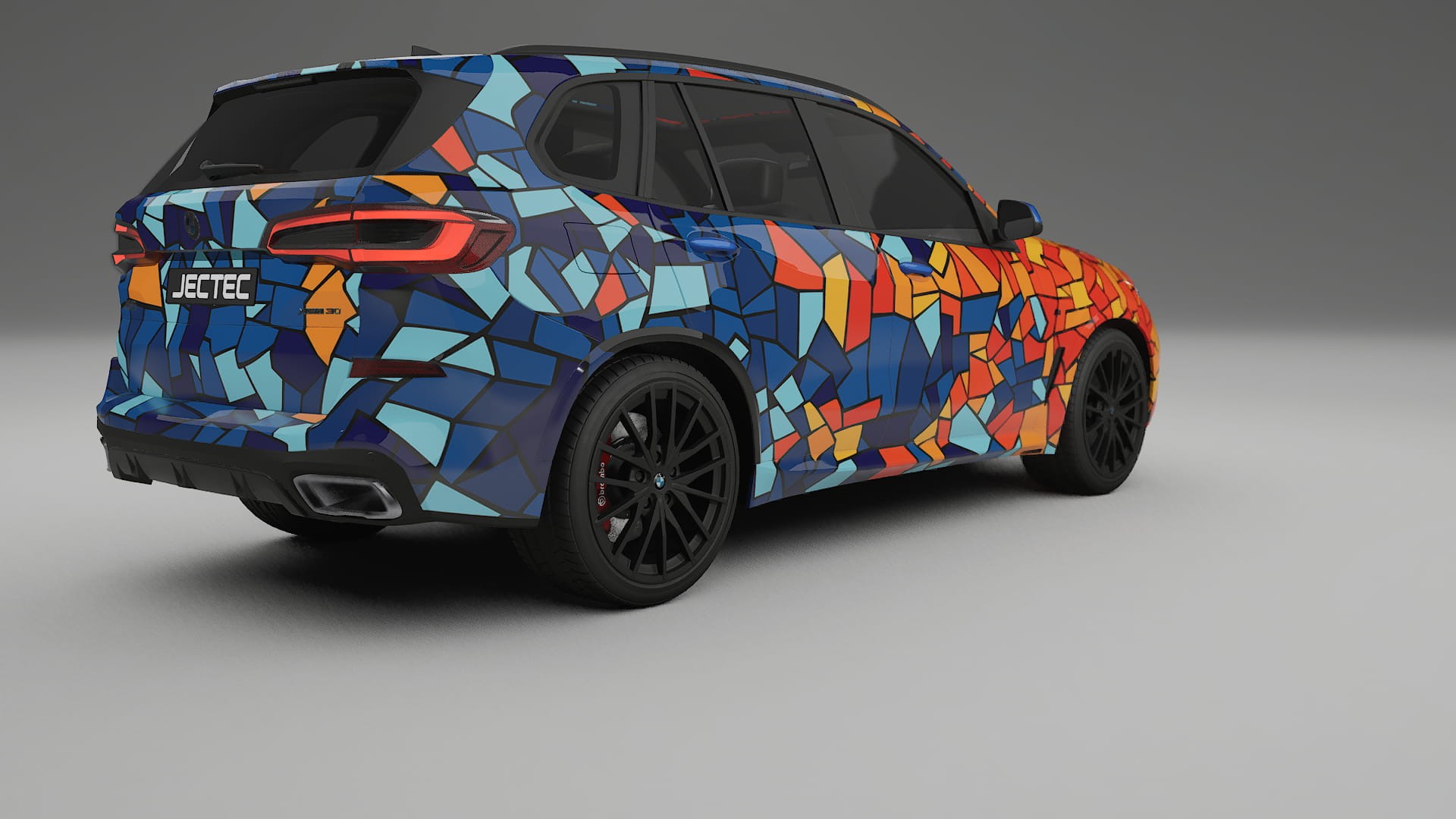 BMW X5 G05 M-Sport BARCELONA – Designový Wrap PPF Fólie na auto - tisknutelný polyuretan