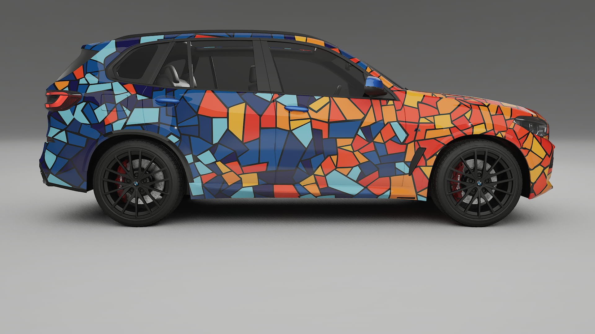 BMW X5 G05 M-Sport BARCELONA – Designový Wrap PPF Fólie na auto - tisknutelný polyuretan