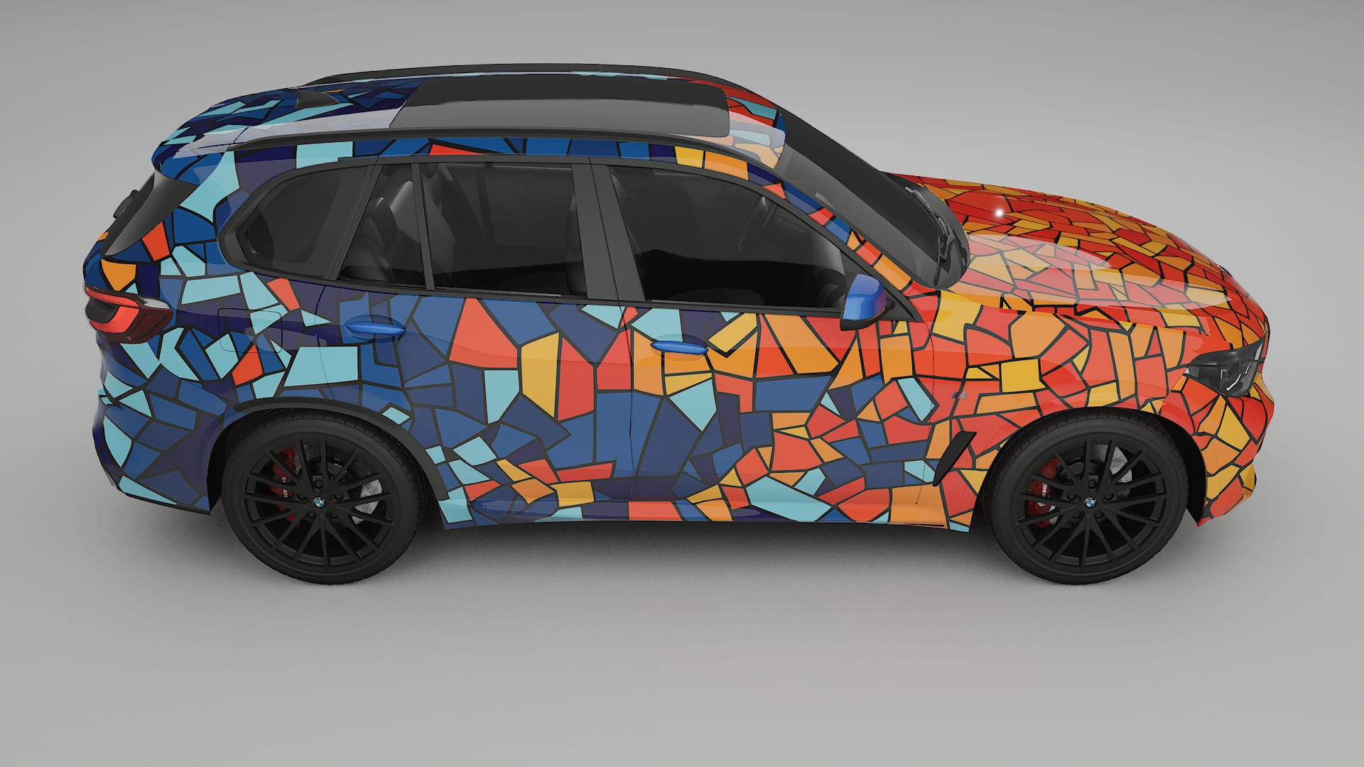 BMW X5 G05 M-Sport BARCELONA – Designový Wrap PPF Fólie na auto - tisknutelný polyuretan