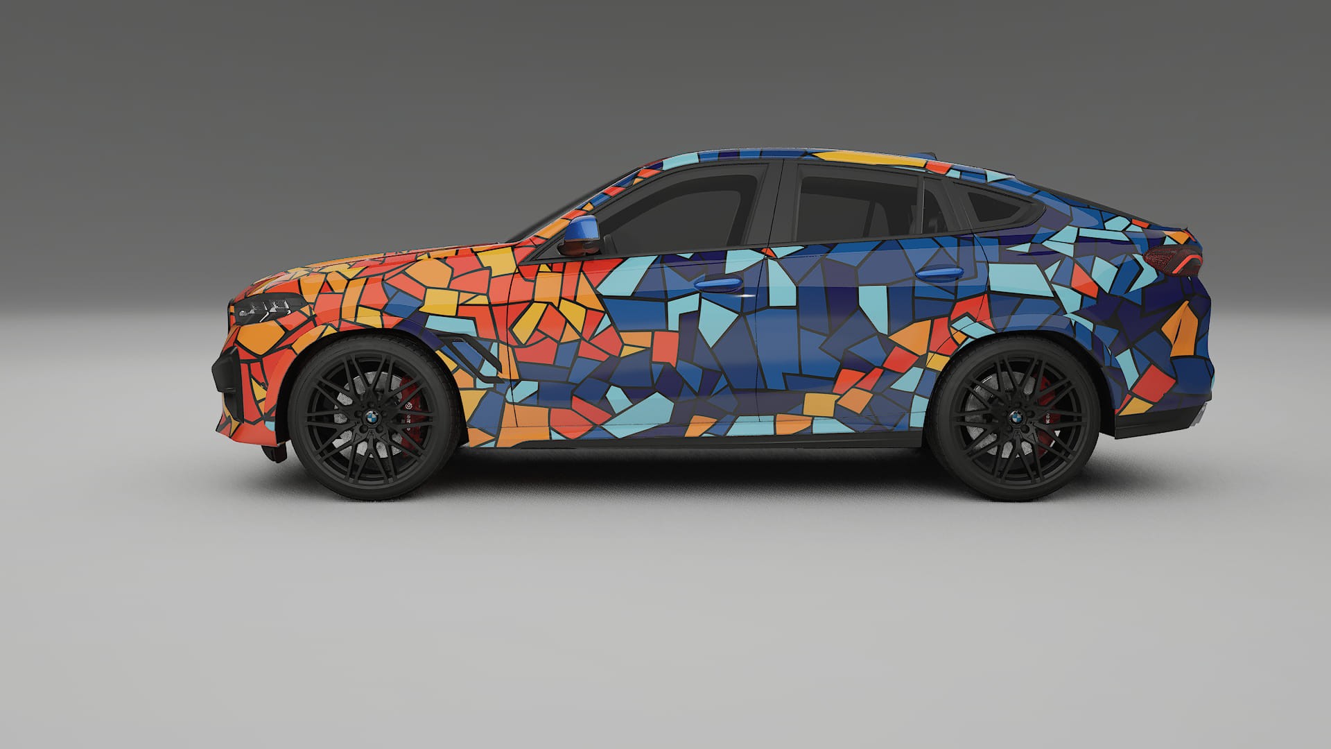 BMW X6 F96 Competition BARCELONA – Designový Wrap PPF Fólie na auto - tisknutelný polyuretan