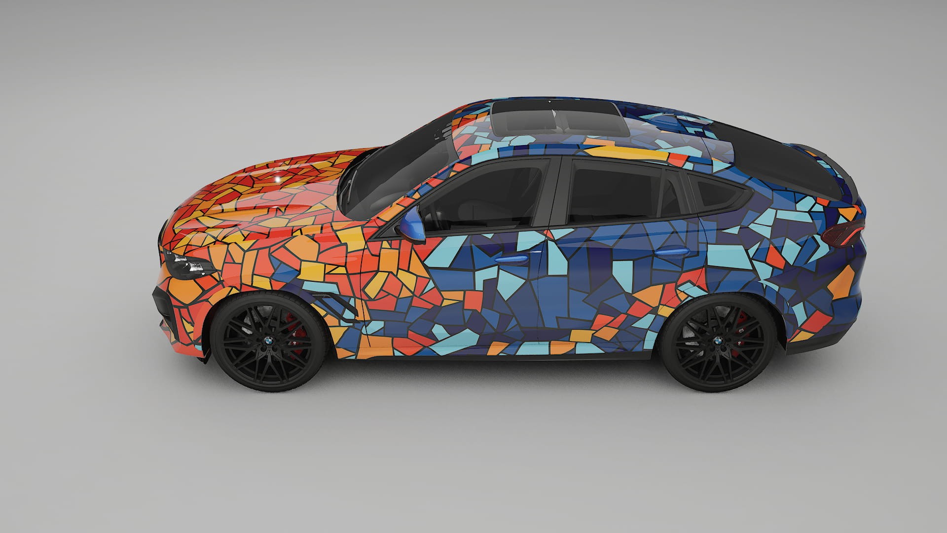BMW X6 F96 Competition BARCELONA – Designový Wrap PPF Fólie na auto - tisknutelný polyuretan