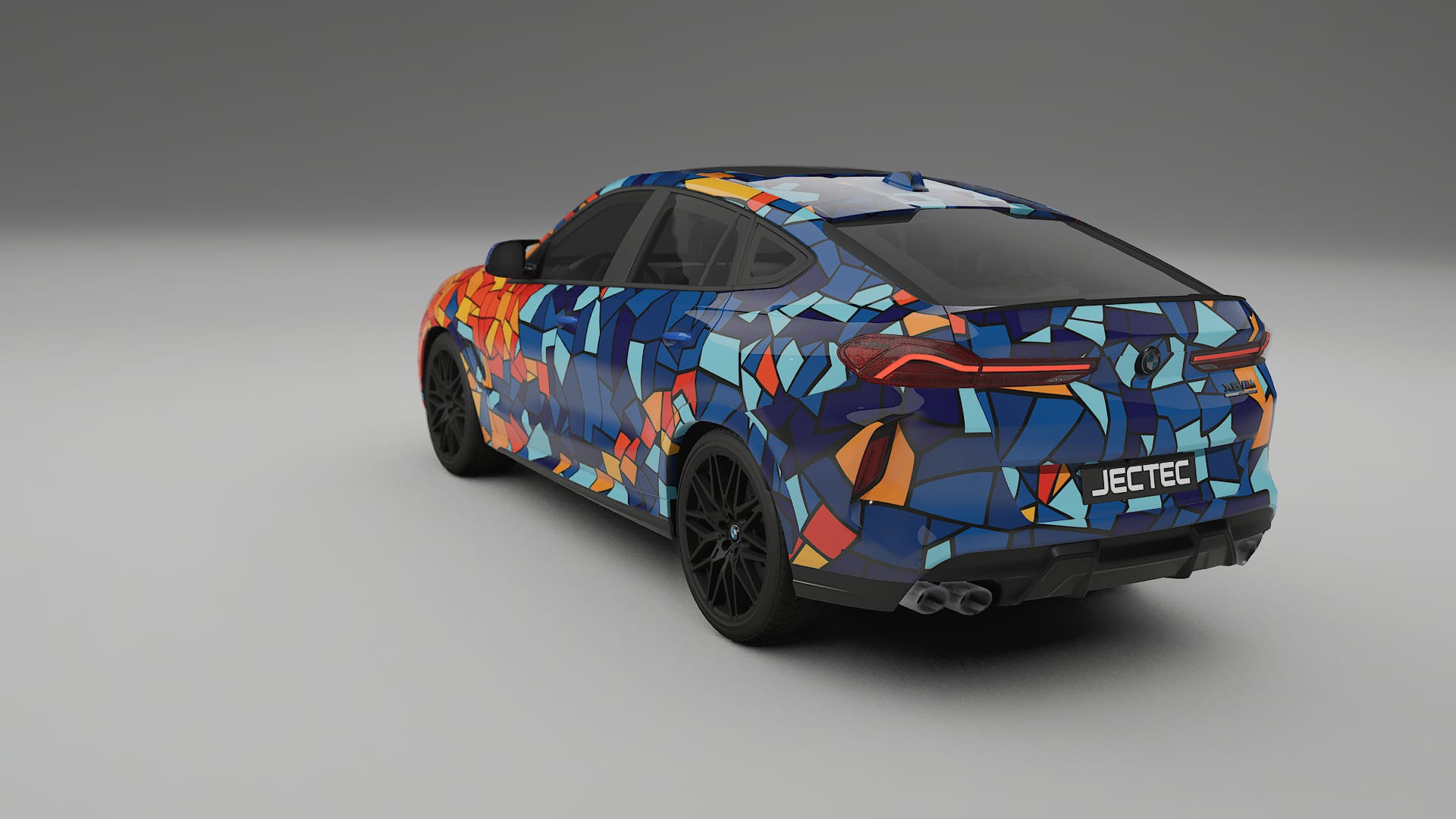 BMW X6 F96 Competition BARCELONA – Designový Wrap PPF Fólie na auto - tisknutelný polyuretan