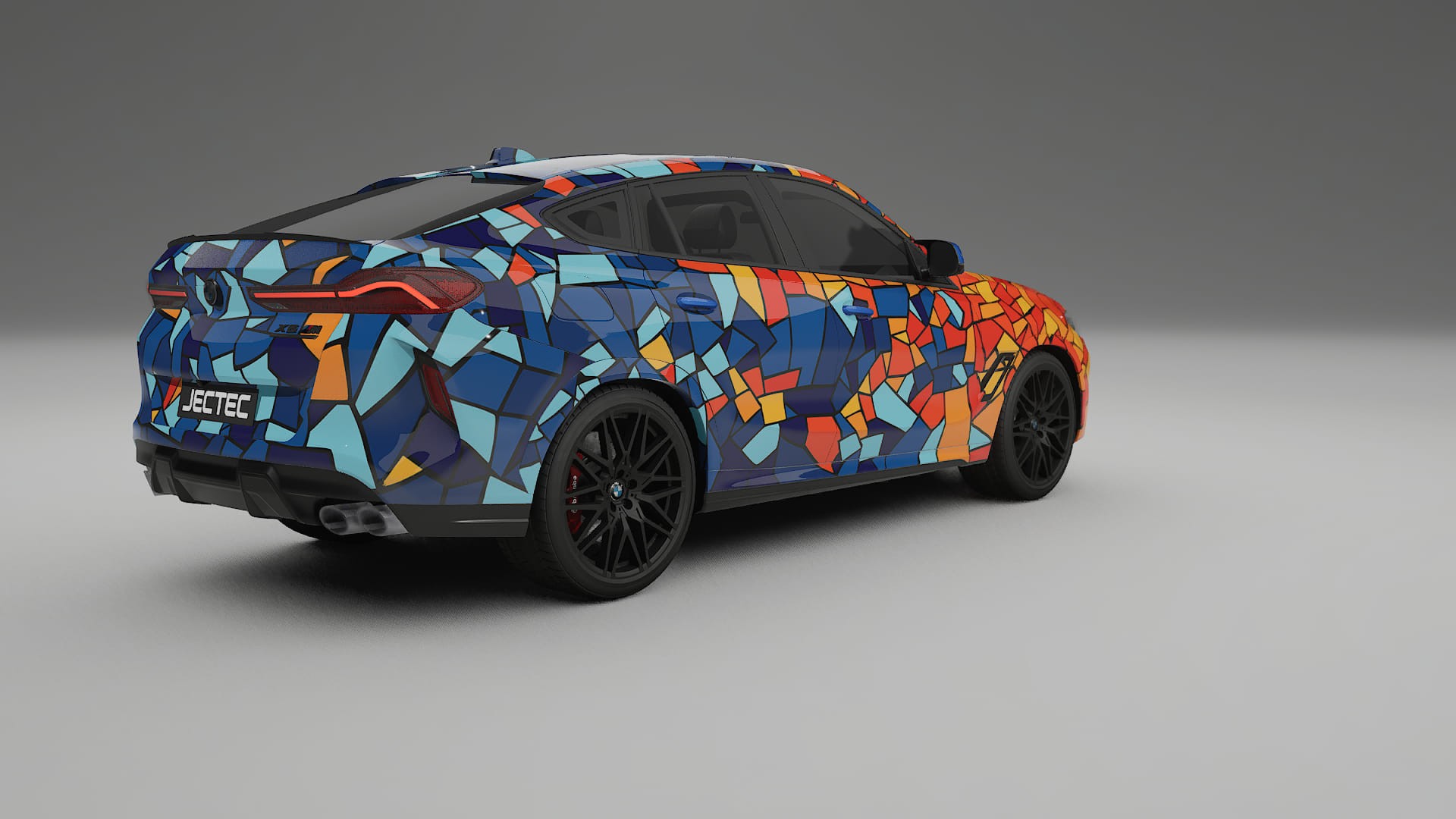 BMW X6 F96 Competition BARCELONA – Designový Wrap PPF Fólie na auto - tisknutelný polyuretan